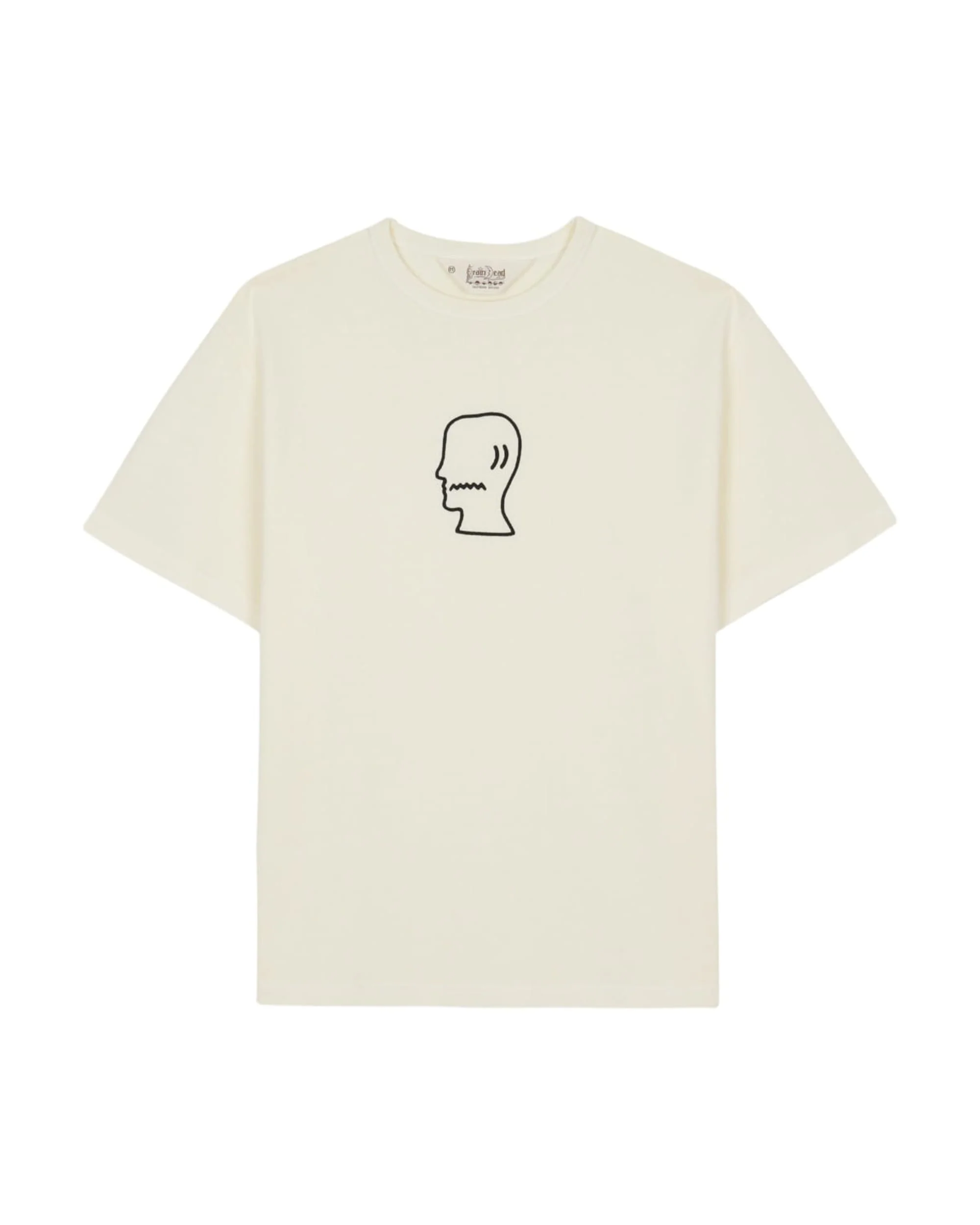 Heavyweight 3D Embroidery Logohead T-shirt - Natural