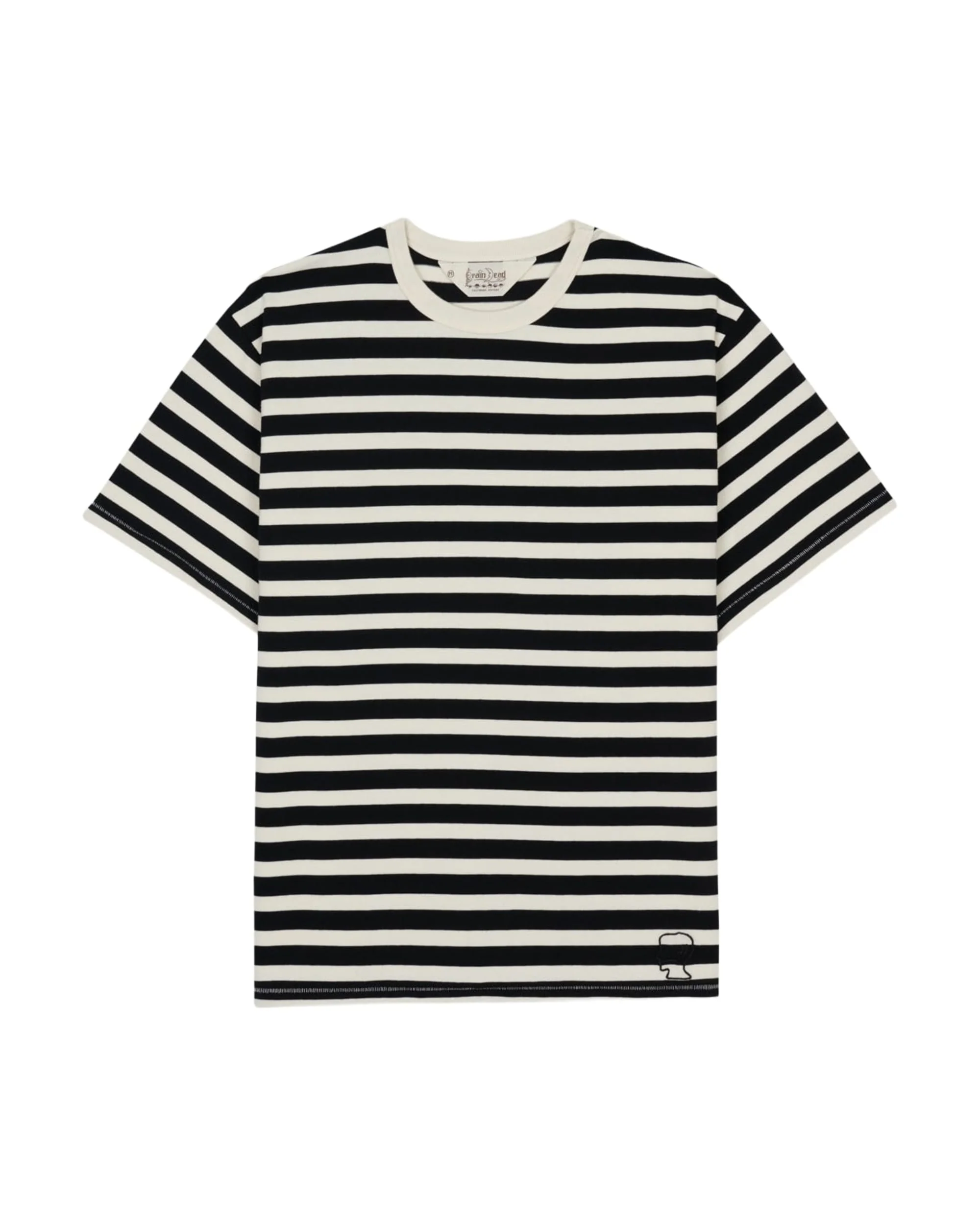 Heavyweight Stripe T-Shirt - Black