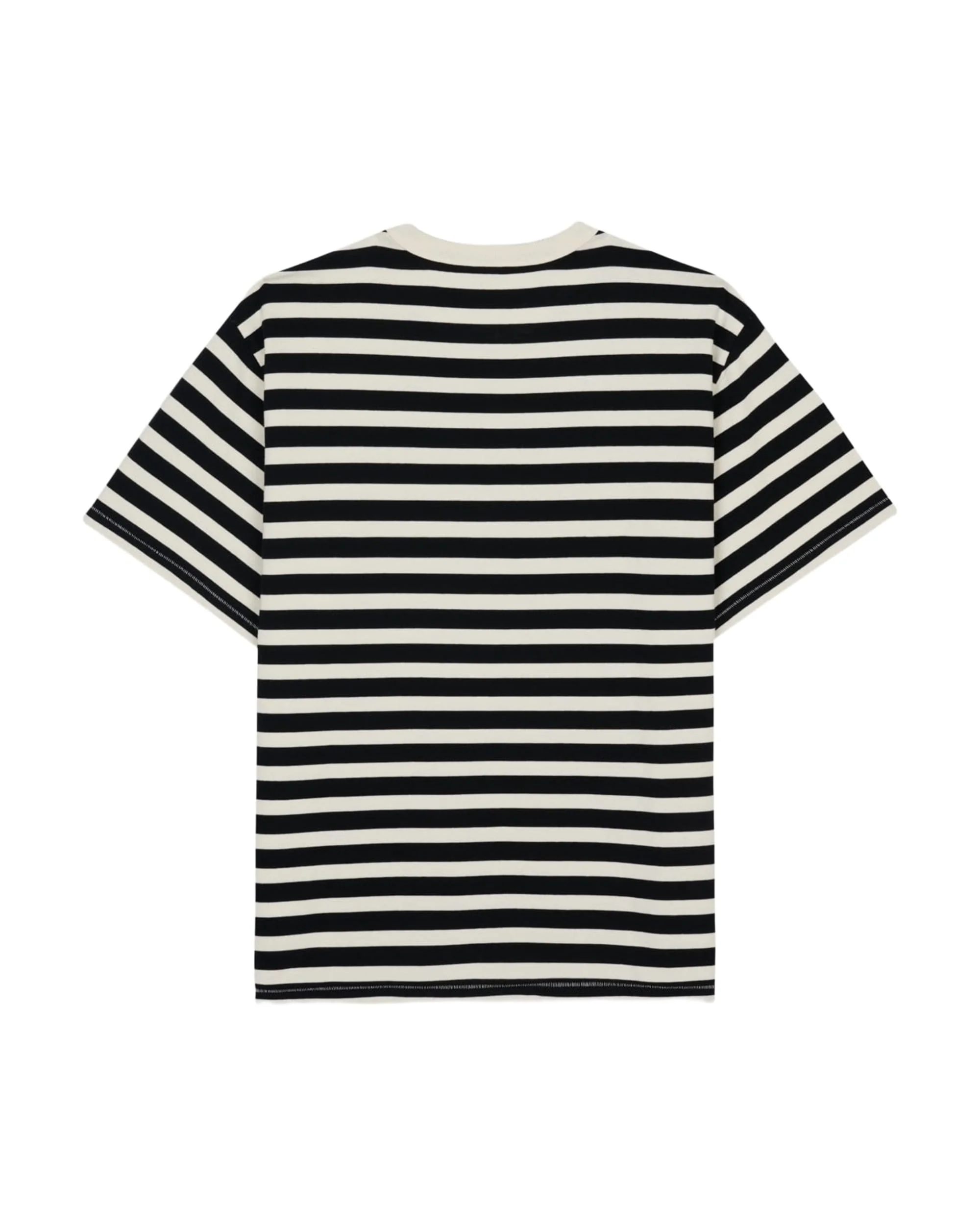 Heavyweight Stripe T-Shirt - Black - Image 3