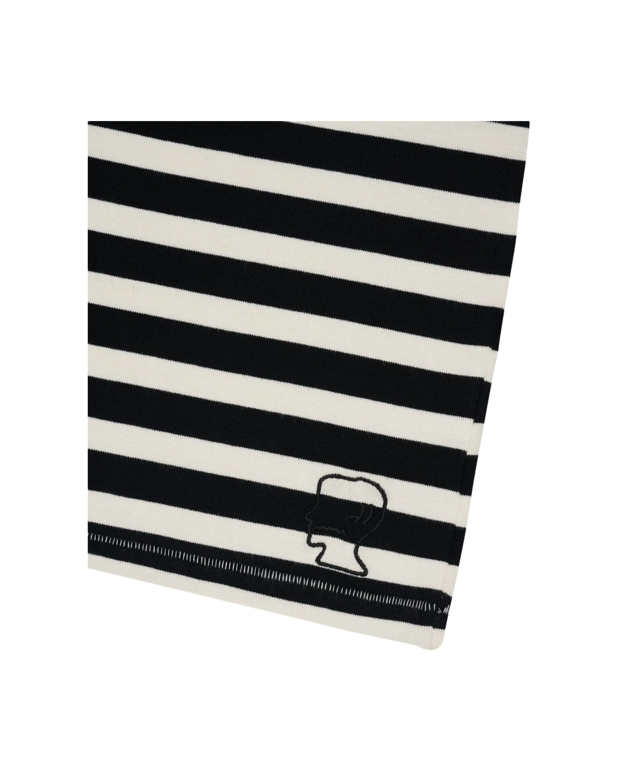 Heavyweight Stripe T-Shirt - Black - Image 6