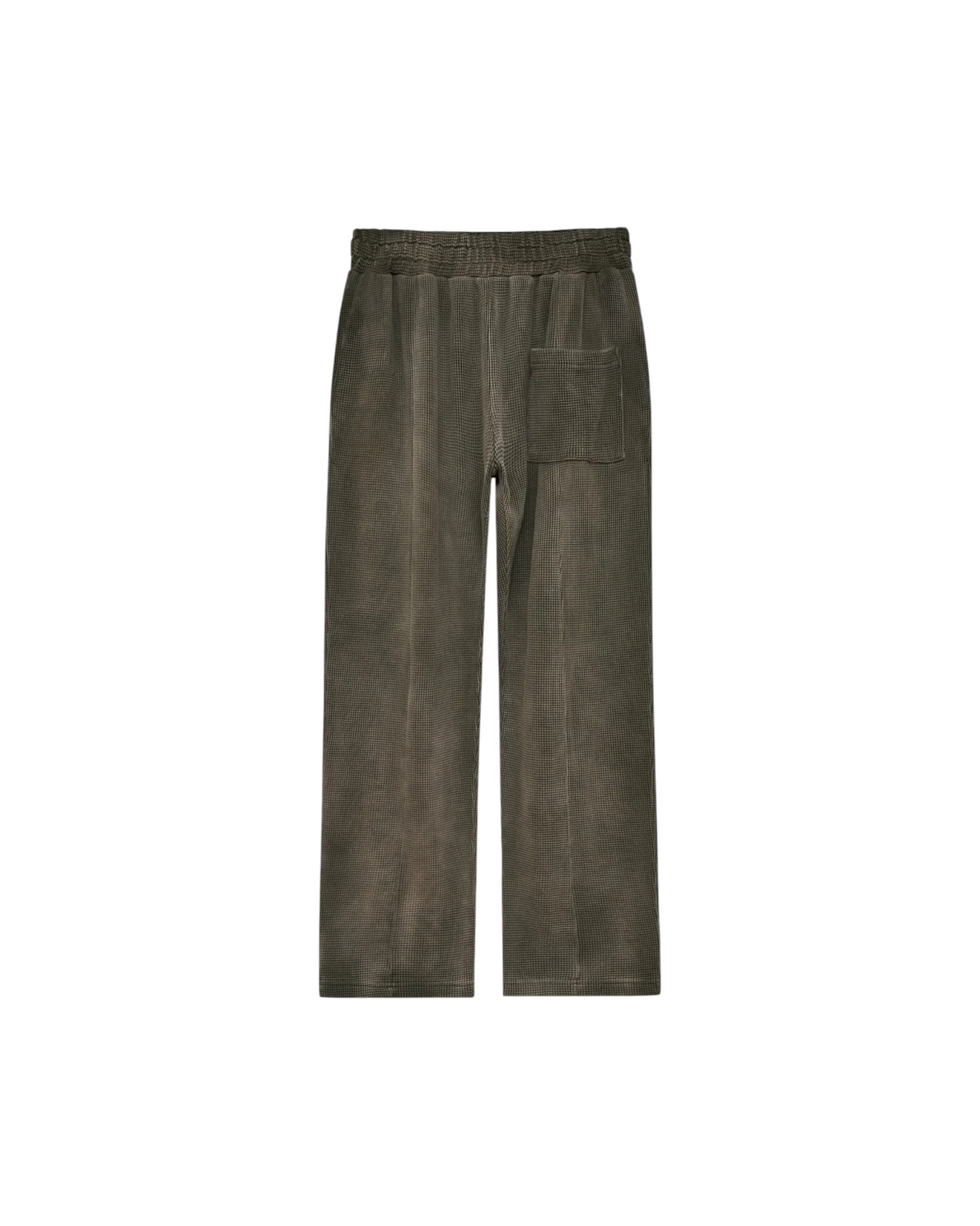 Heavyweight Waffle Sweatpants - Military Green - Image 3