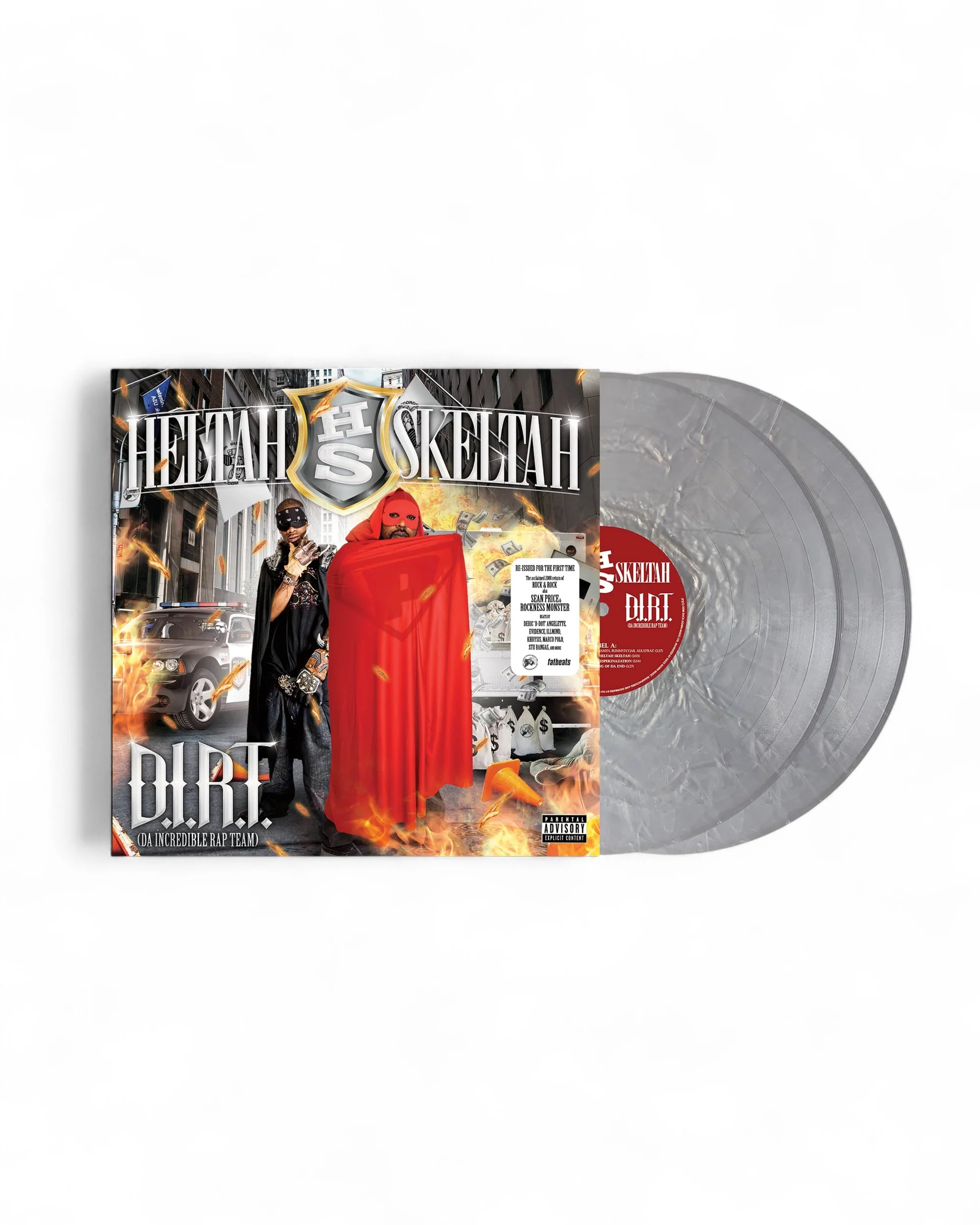 Heltah Skeltah - D.I.R.T. (Da Incredible Rap Team) (2xLP - Silver Vinyl - Fat Beats Exclusive)