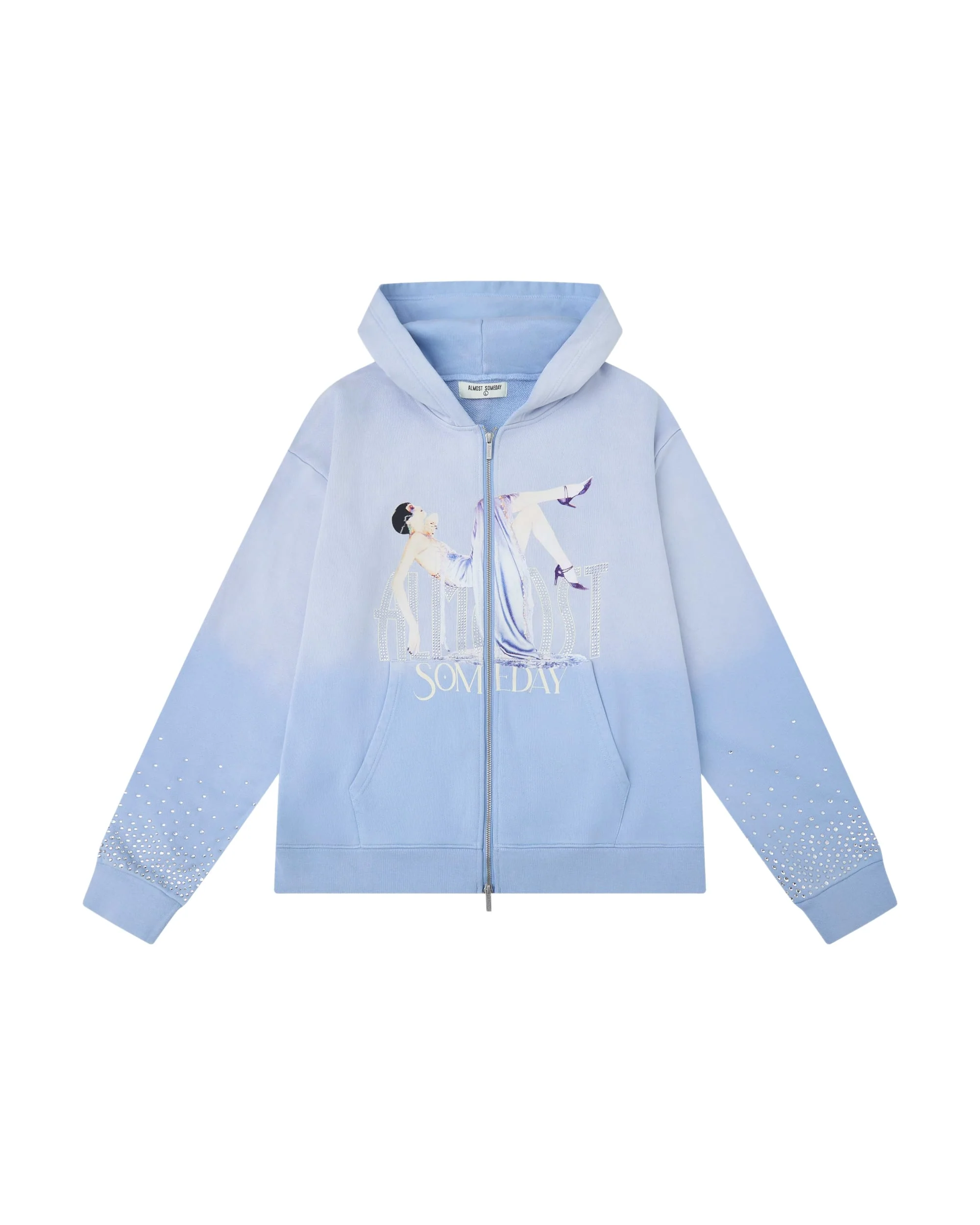 Highclass Zip-Up Hoodie - Sun Fade Blue
