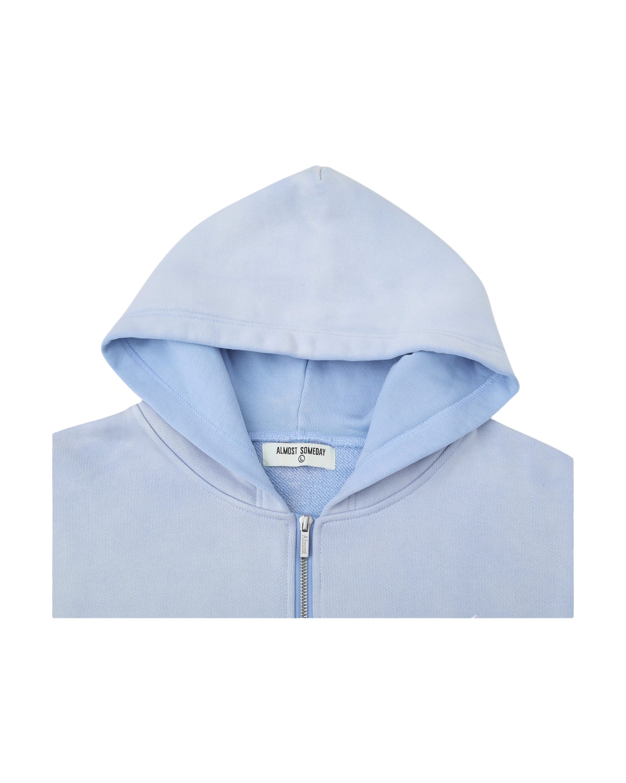 Highclass Zip-Up Hoodie - Sun Fade Blue - Image 3