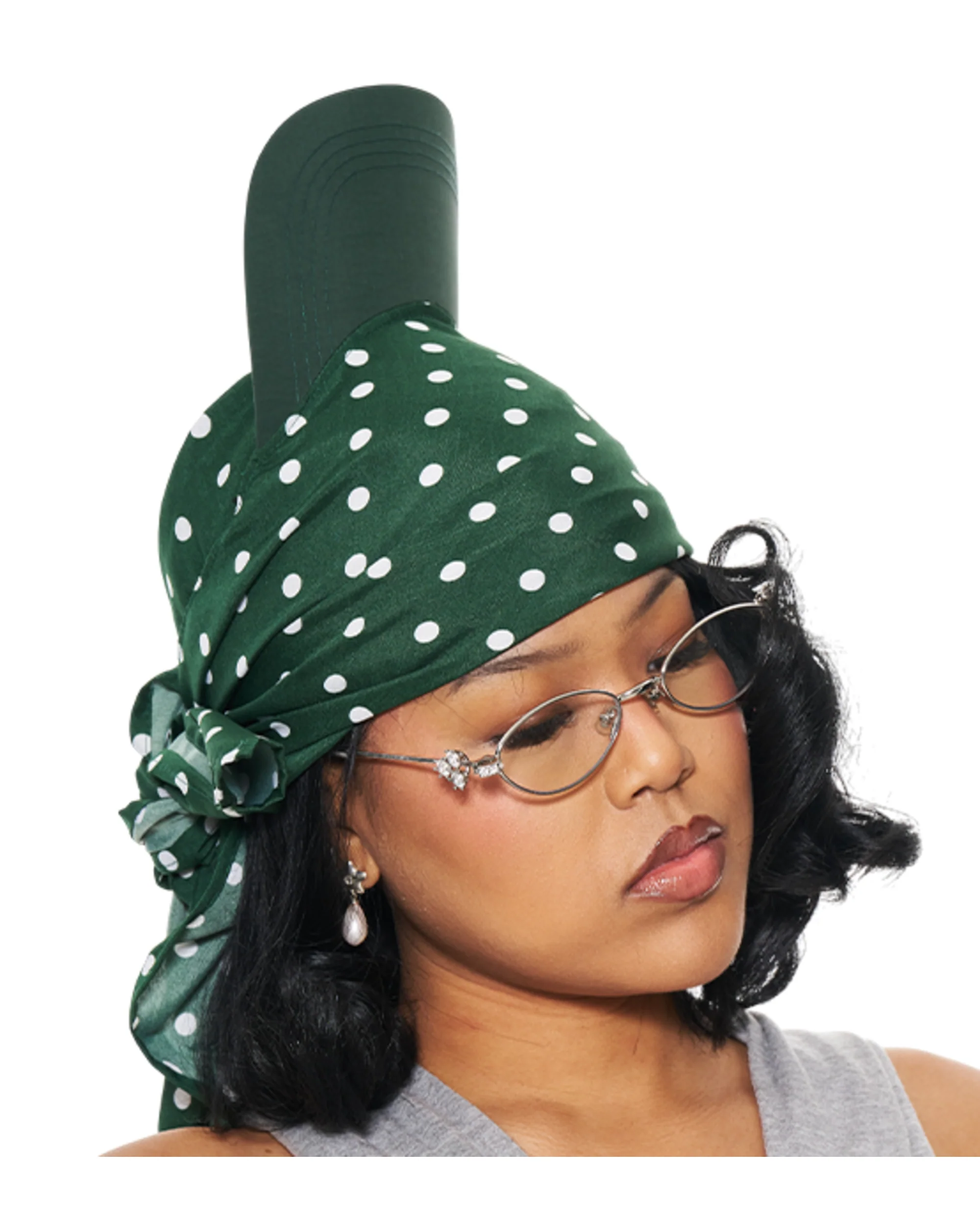 Hikage Tie Hat (GREEN DOT) - Image 2
