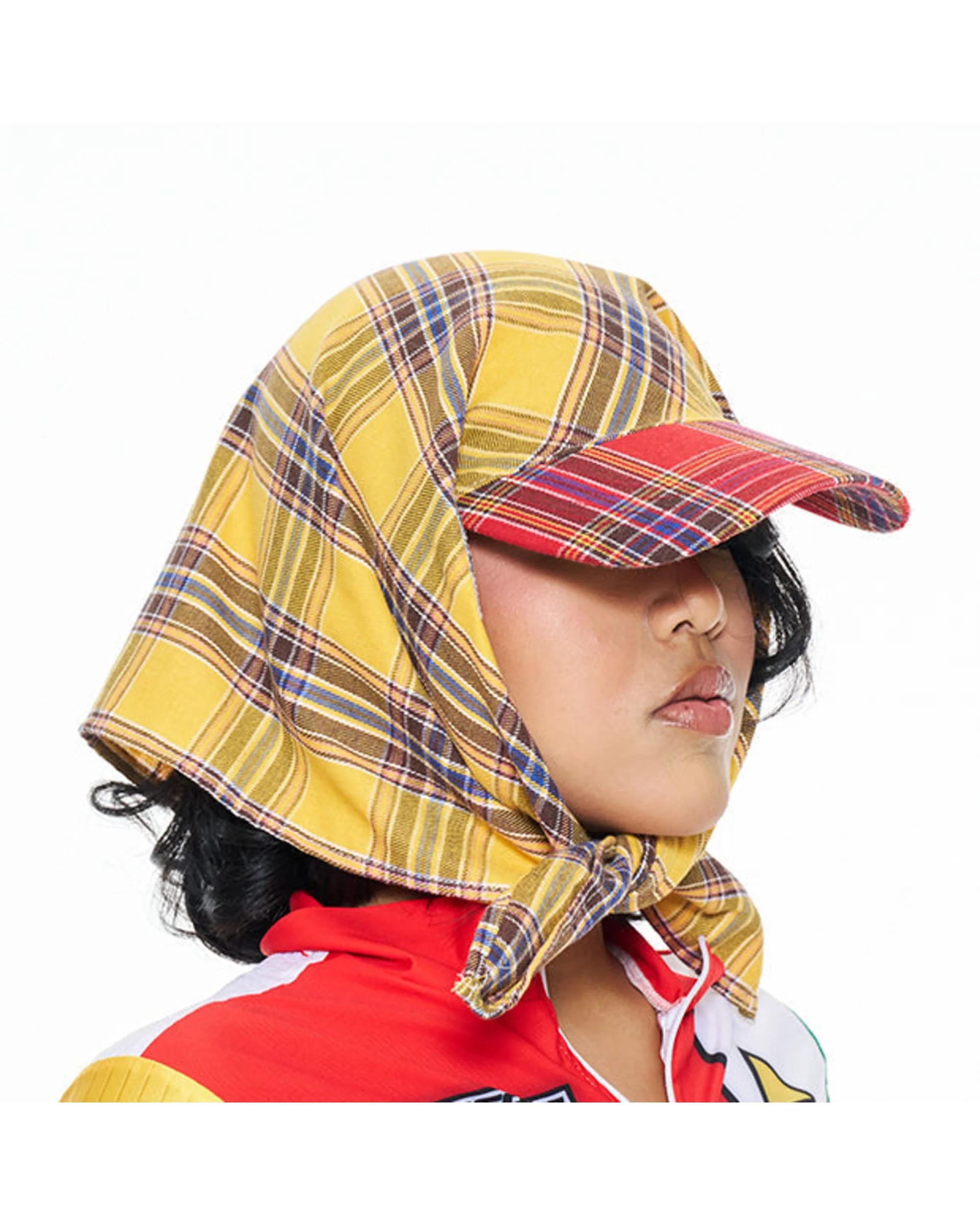 Hikage Tie Hat (YELLOW PLAID)