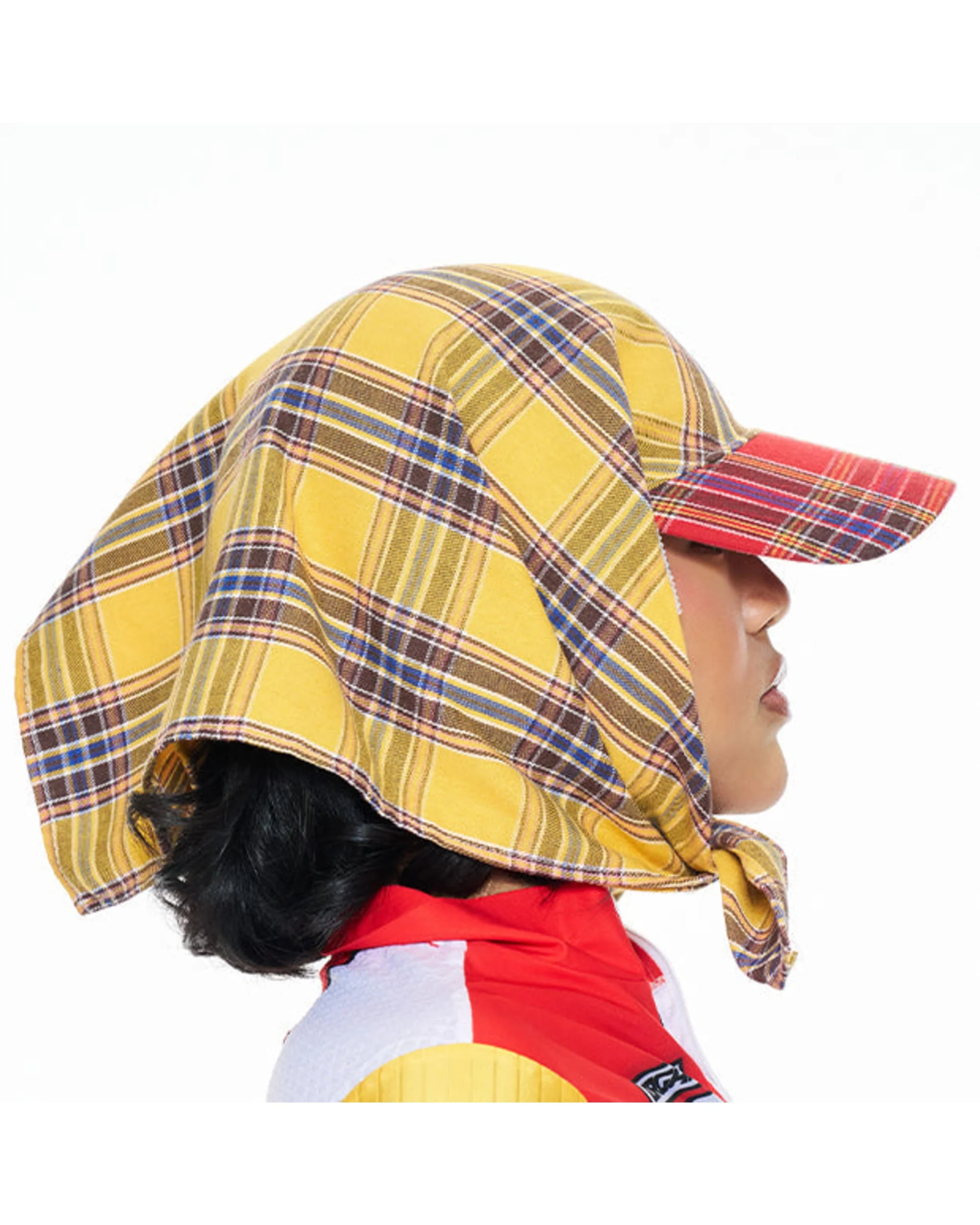 Hikage Tie Hat (YELLOW PLAID) - Image 2