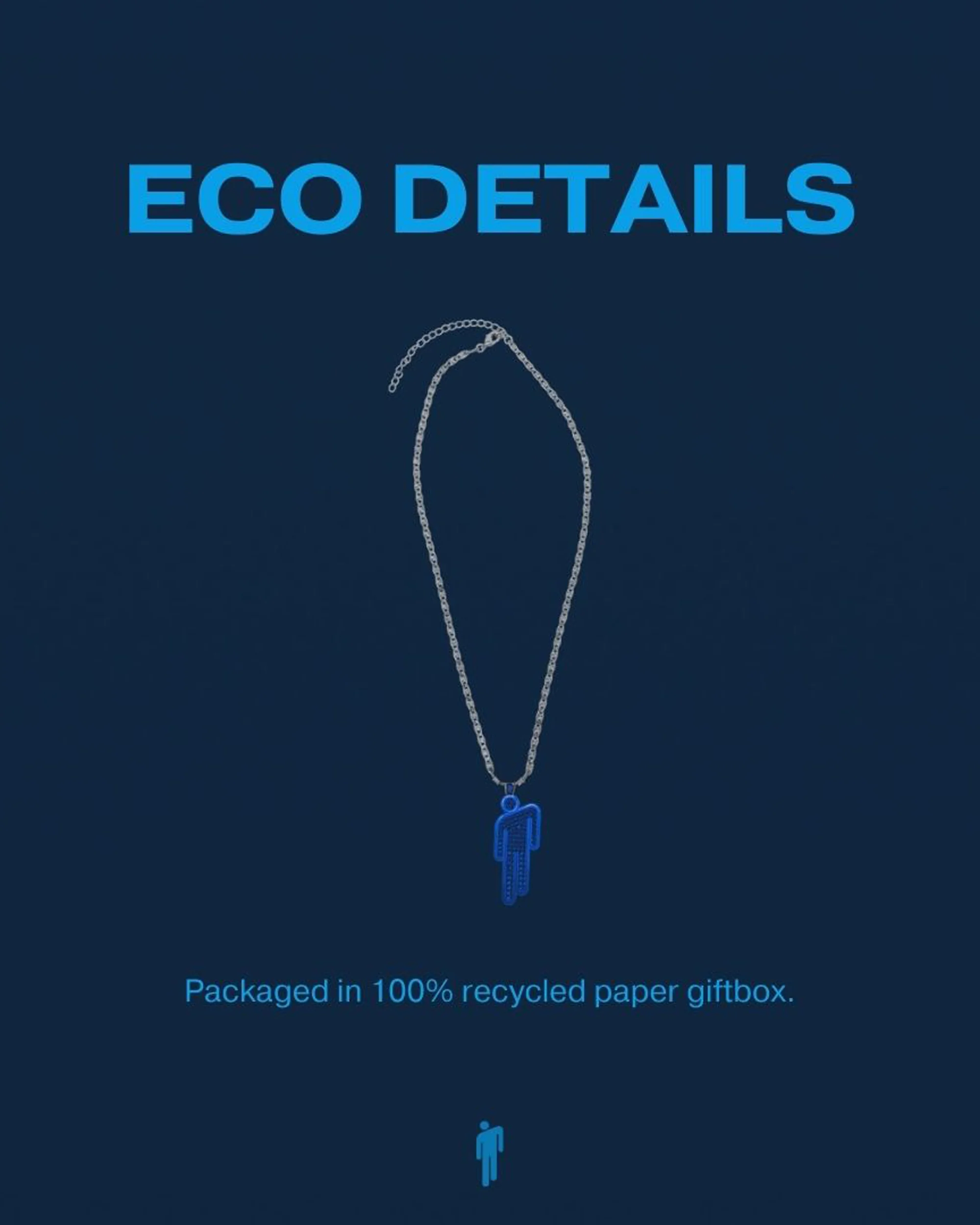 HIT ME HARD AND SOFT Blue Blohsh Necklace - Image 3