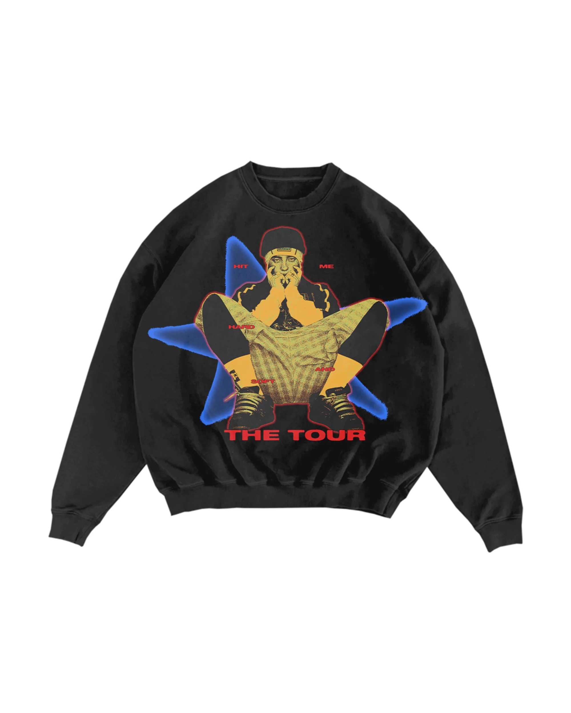 HIT ME HARD AND SOFT: THE TOUR Crewneck Black Sweatshirt