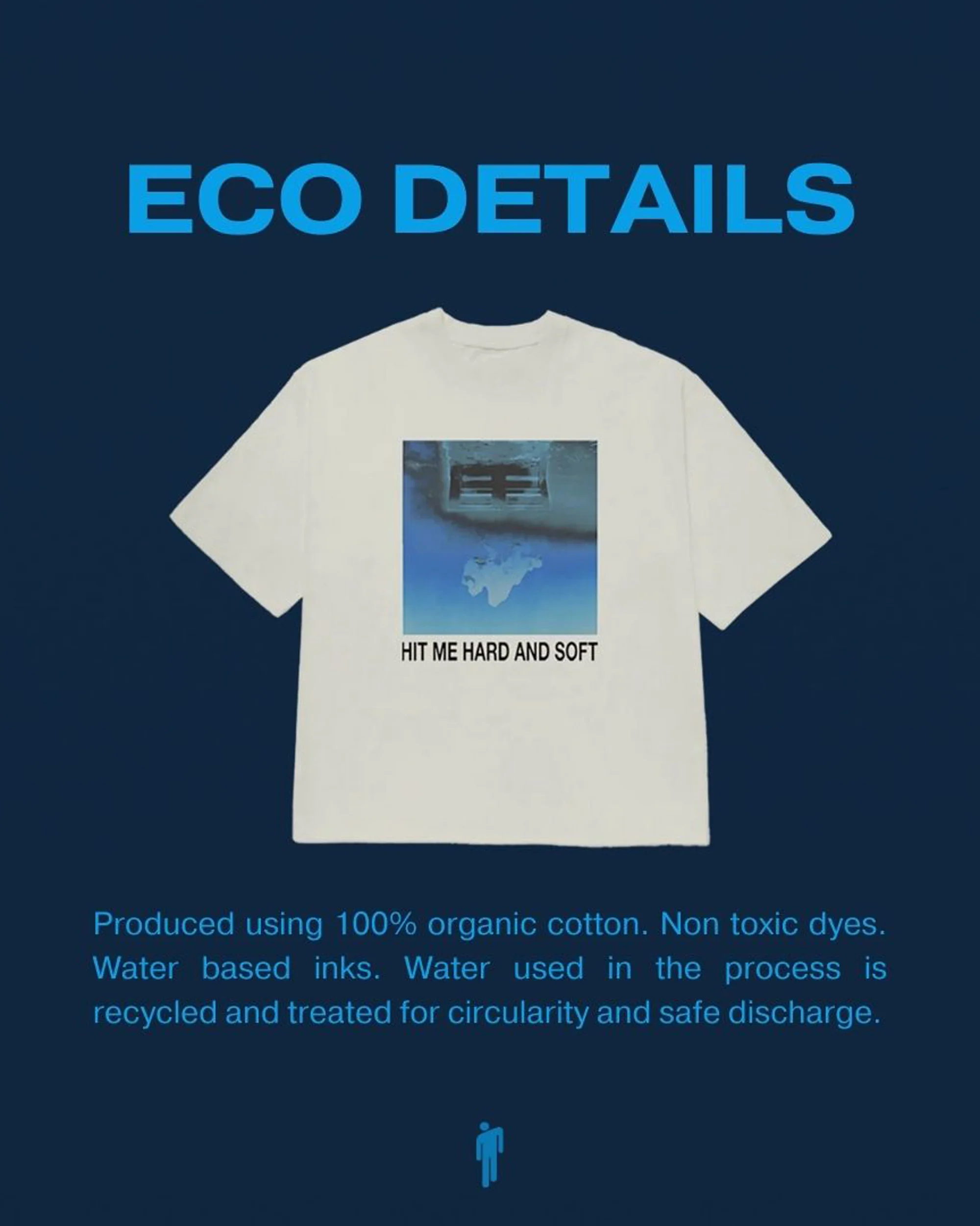 HIT ME HARD AND SOFT White Cover Tee - Image 3