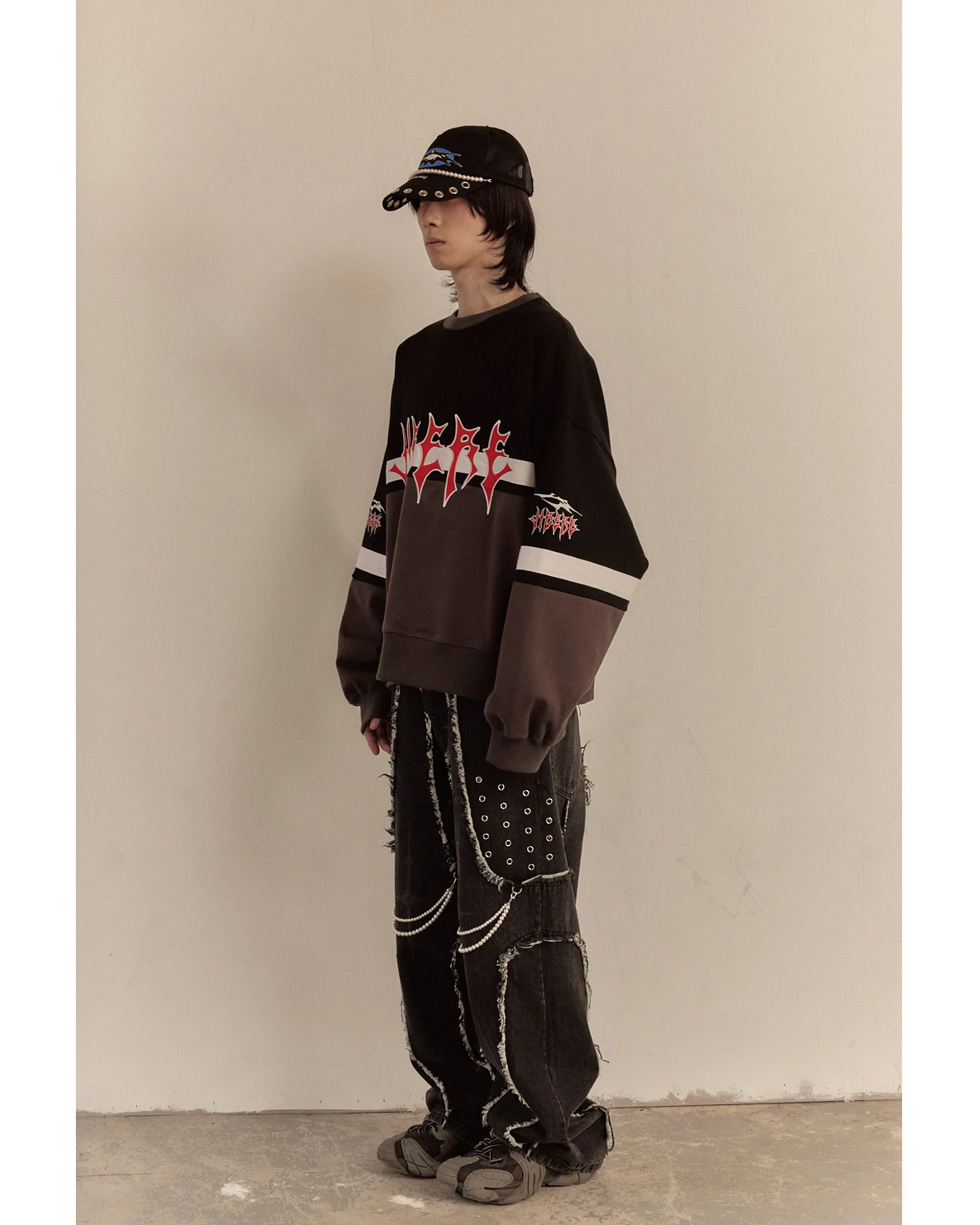 HOCKEY JERSEY SWEAT / CHARCOAL - Image 12