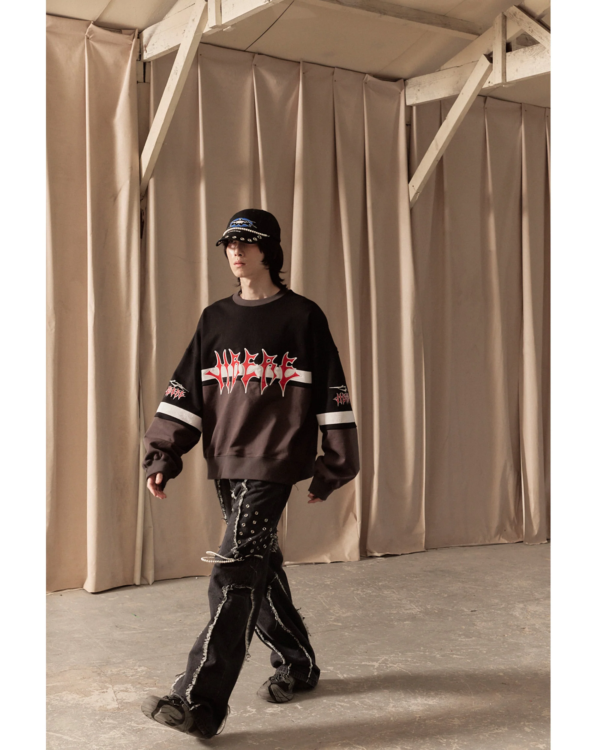 HOCKEY JERSEY SWEAT / CHARCOAL - Image 15