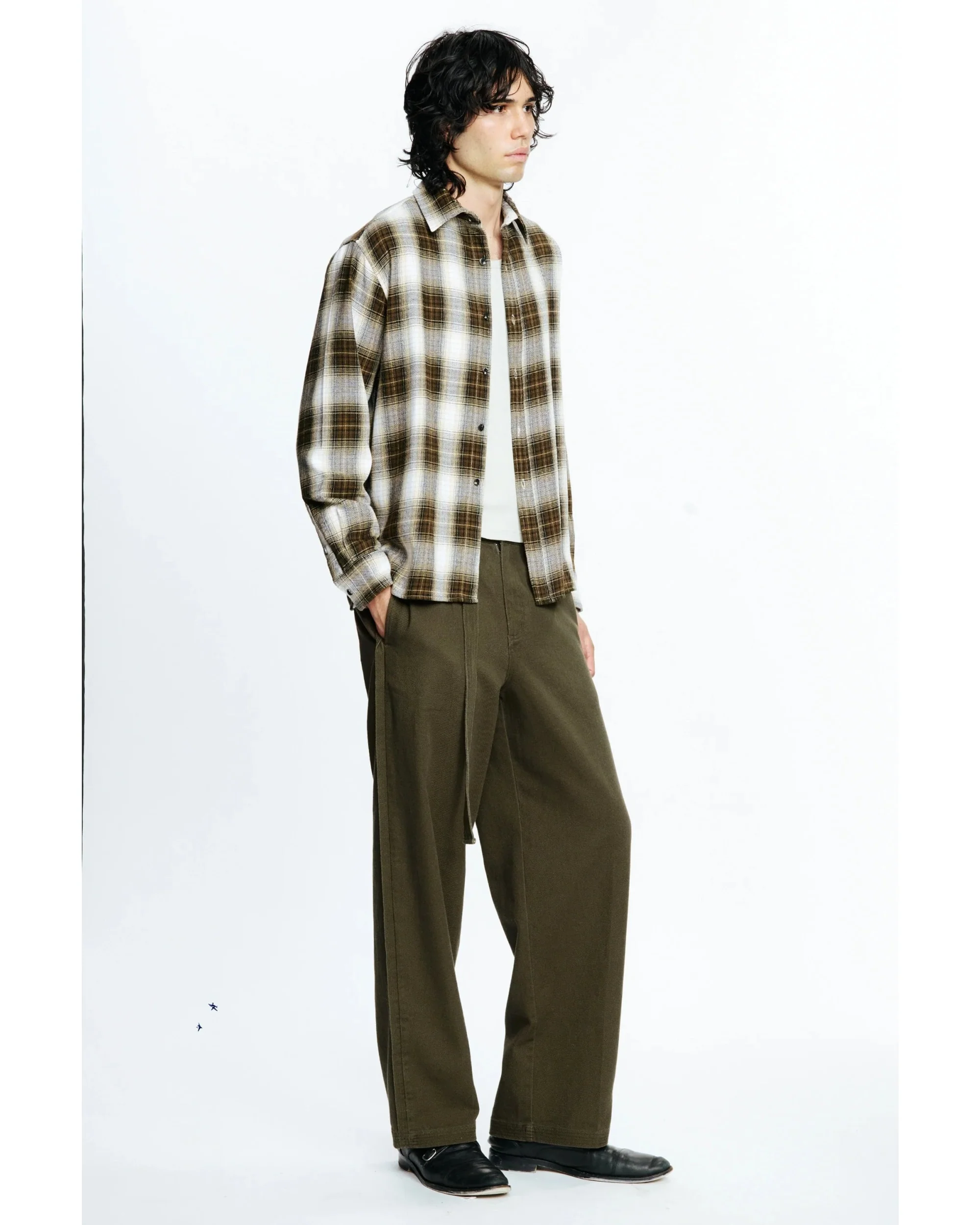HOLD LS SHIRT - BROWN CHECK - Image 5