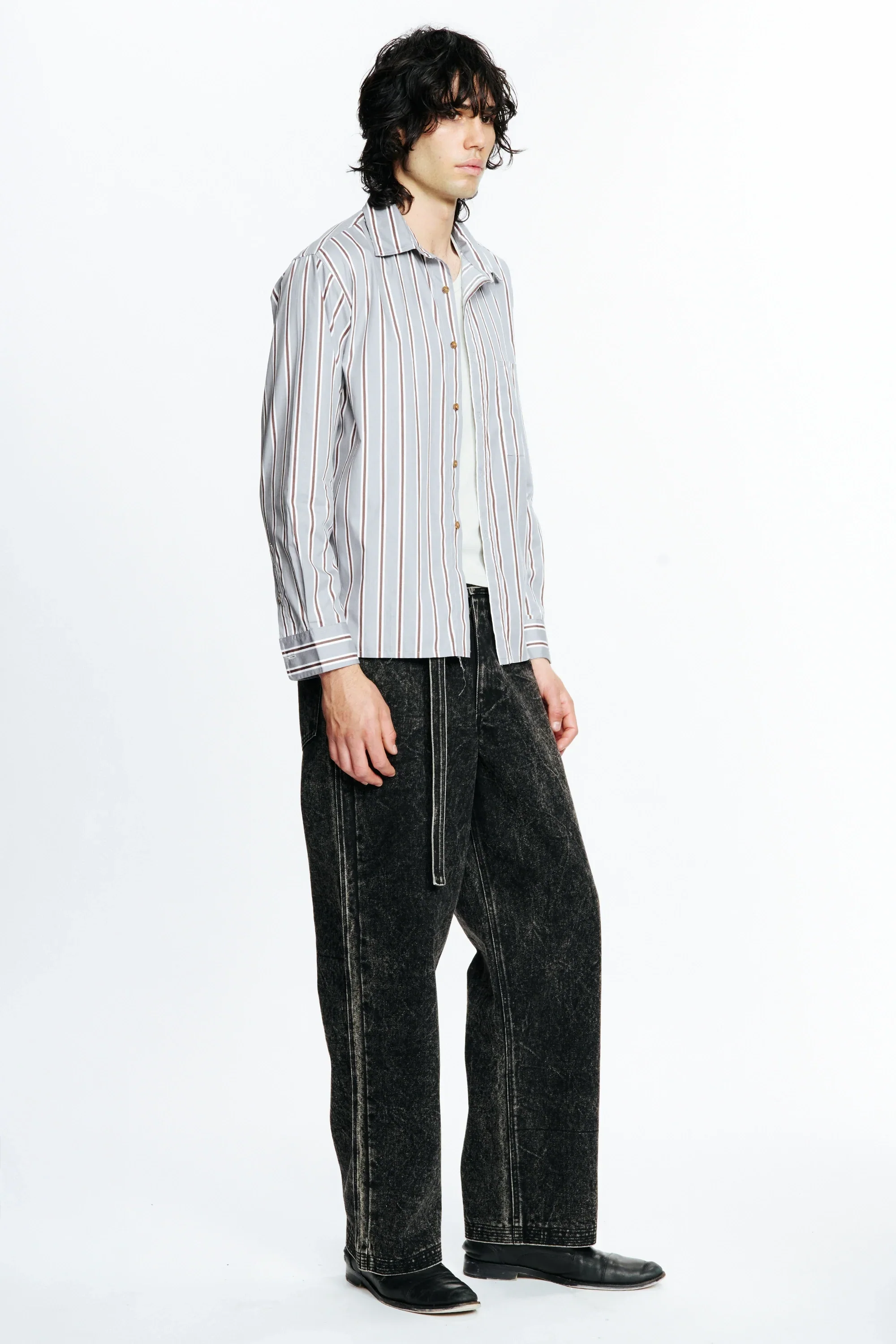HOLD LS SHIRT - GREY STRIPE - Image 7