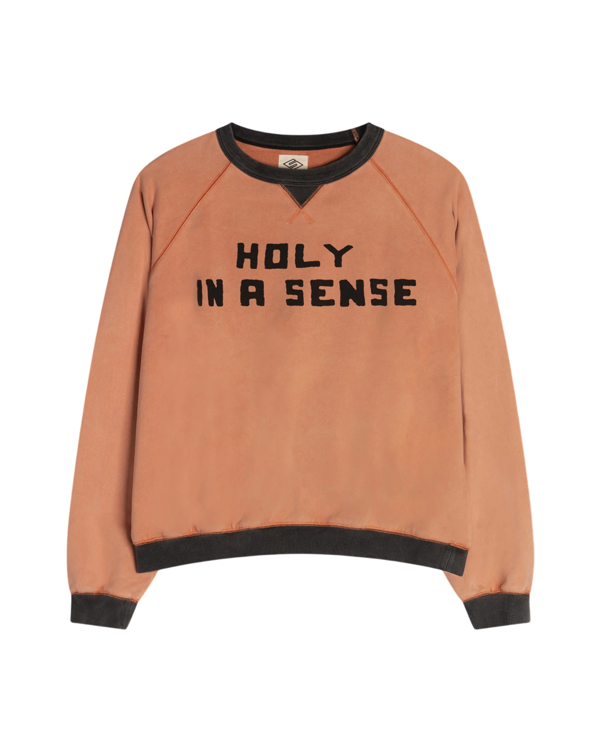 "HOLY IN A SENSE" 50'S RAGLAN CREWNECK