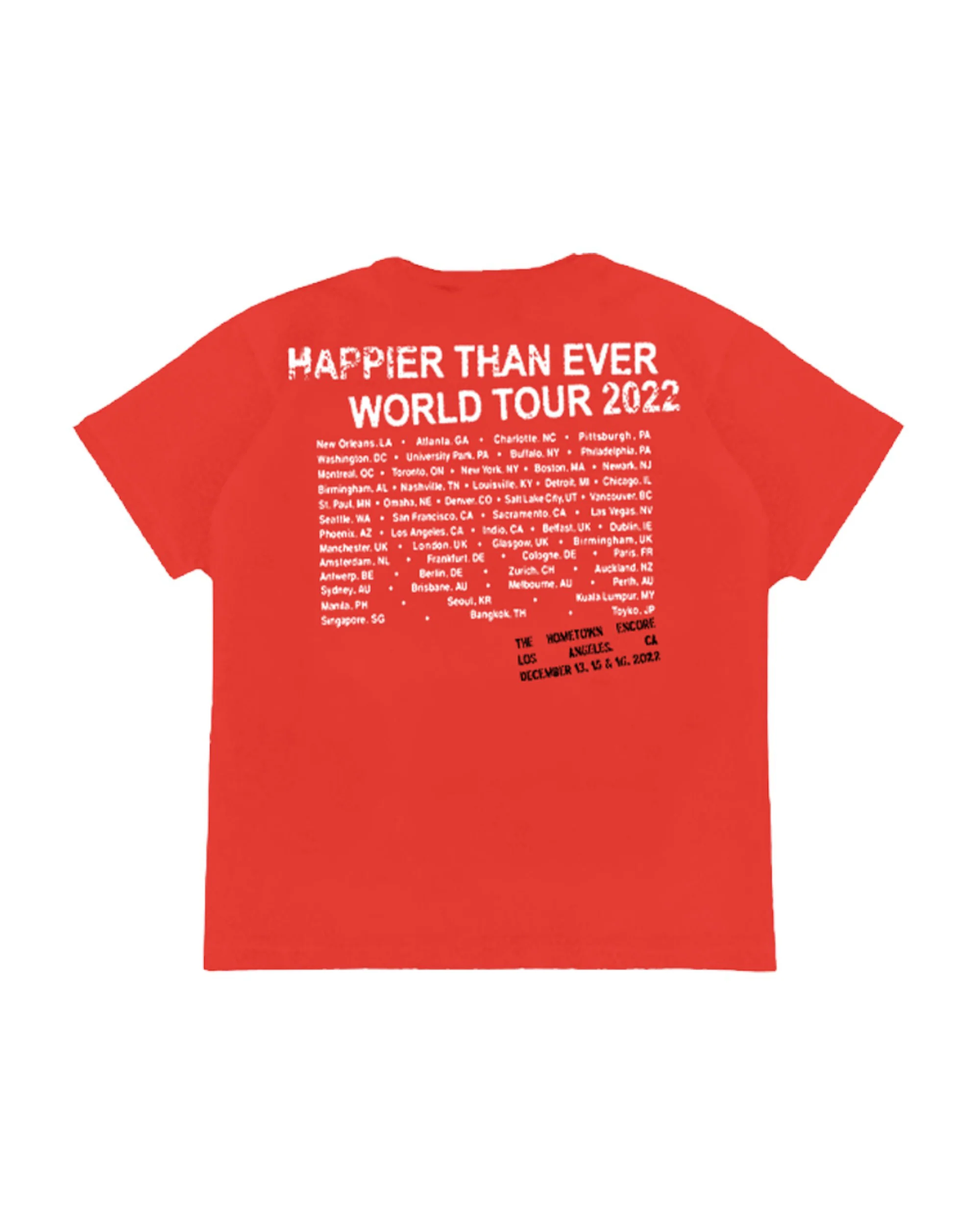 Homecoming Stamped Red Tour T-Shirt - Image 2