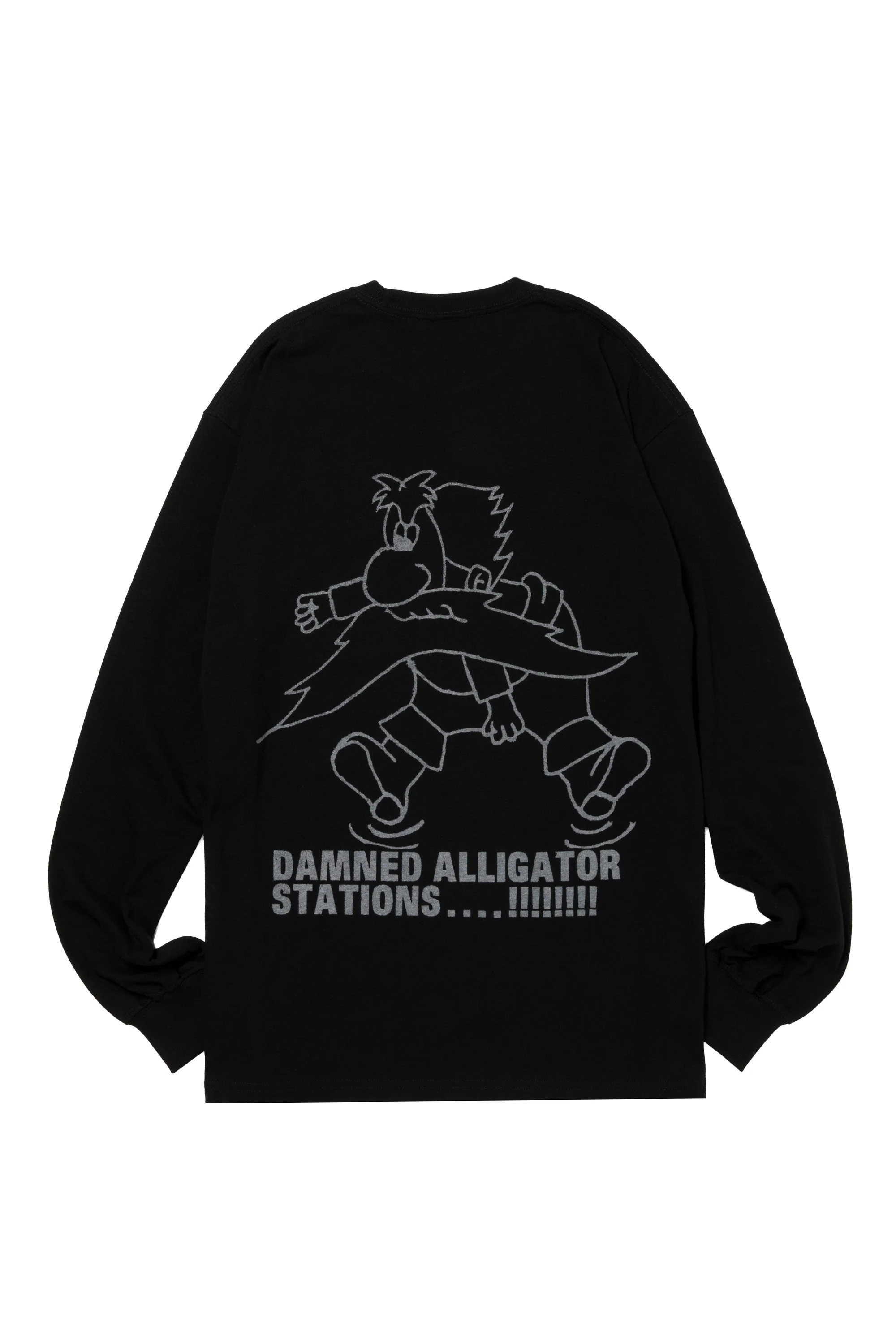 HOMERUN ALLIGATOR STATION L/S TEE BLACK - Image 7
