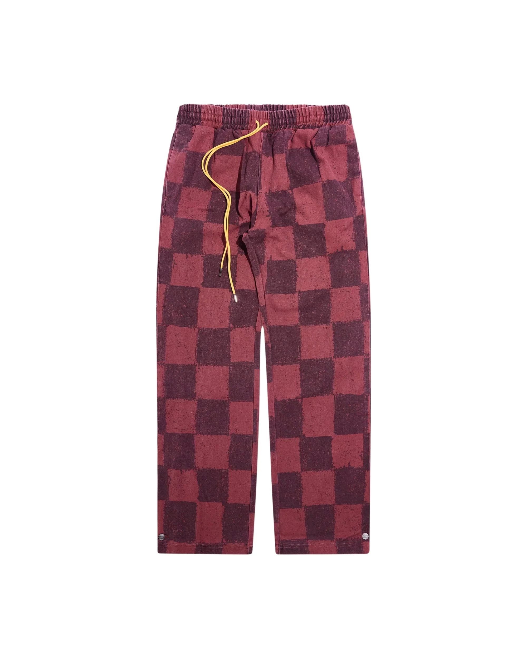 Hopkins Pant - Checkered Maroon