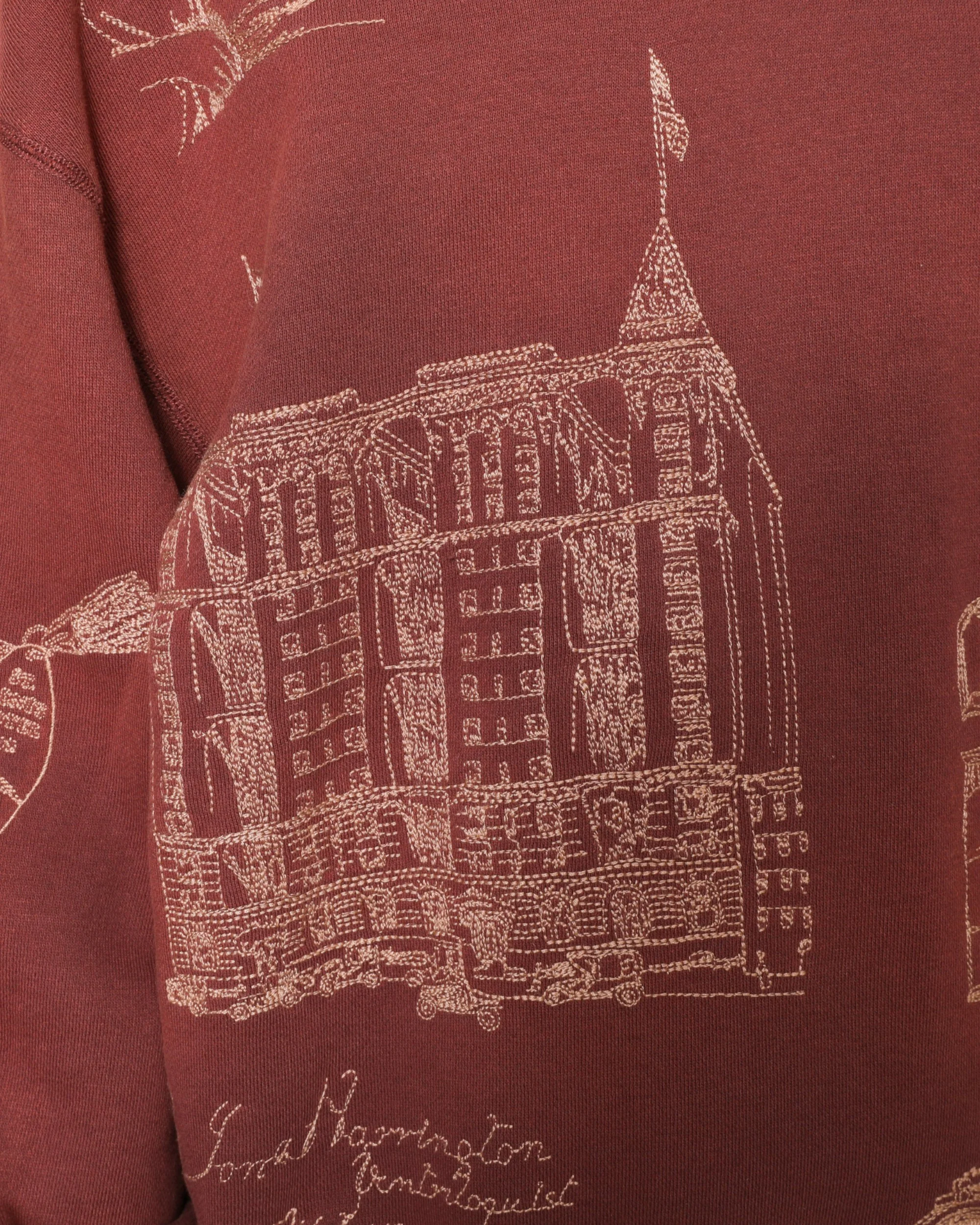 Hotel Crewneck - Burgundy - Image 12