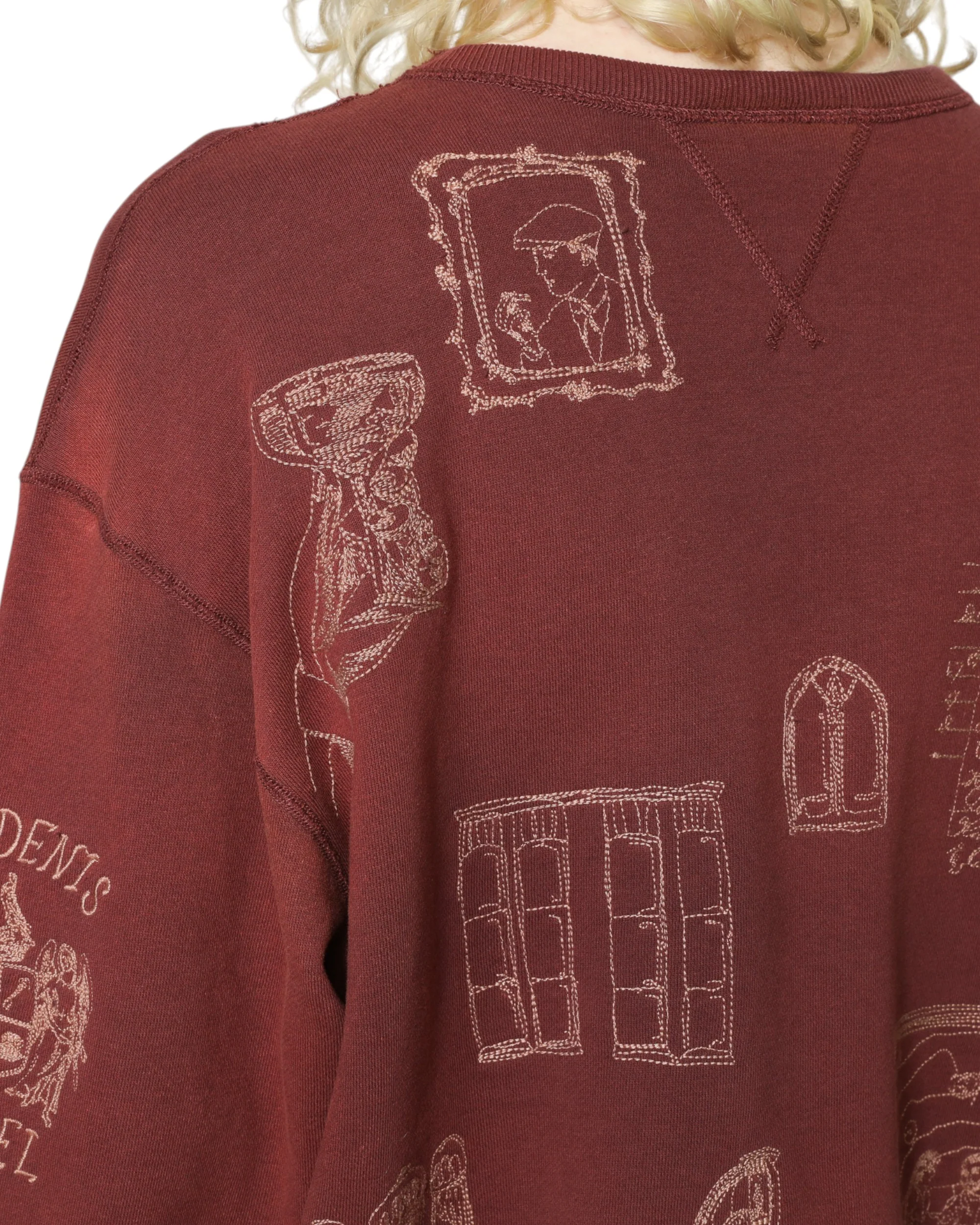 Hotel Crewneck - Burgundy - Image 9