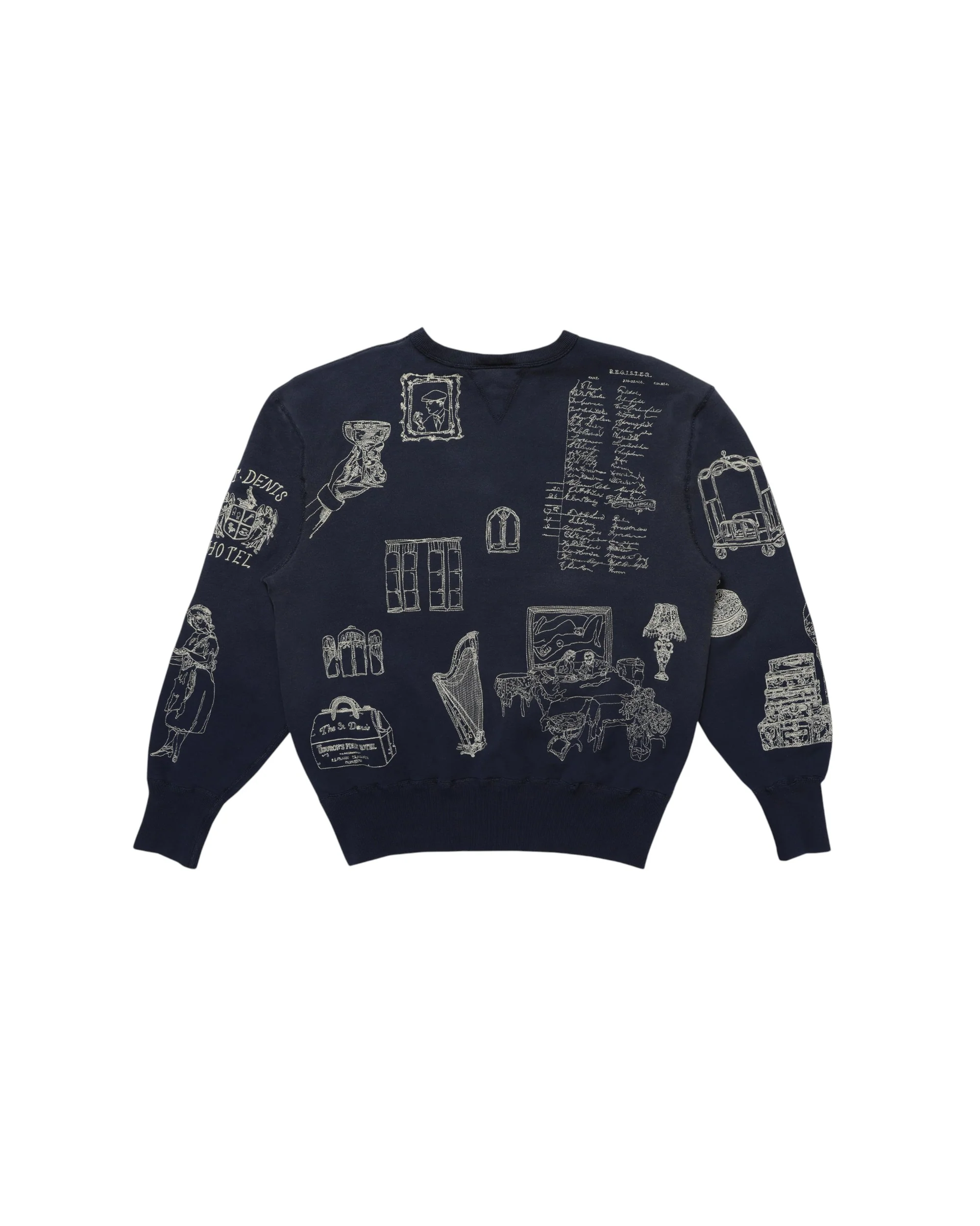 Hotel Crewneck - Navy - Image 4