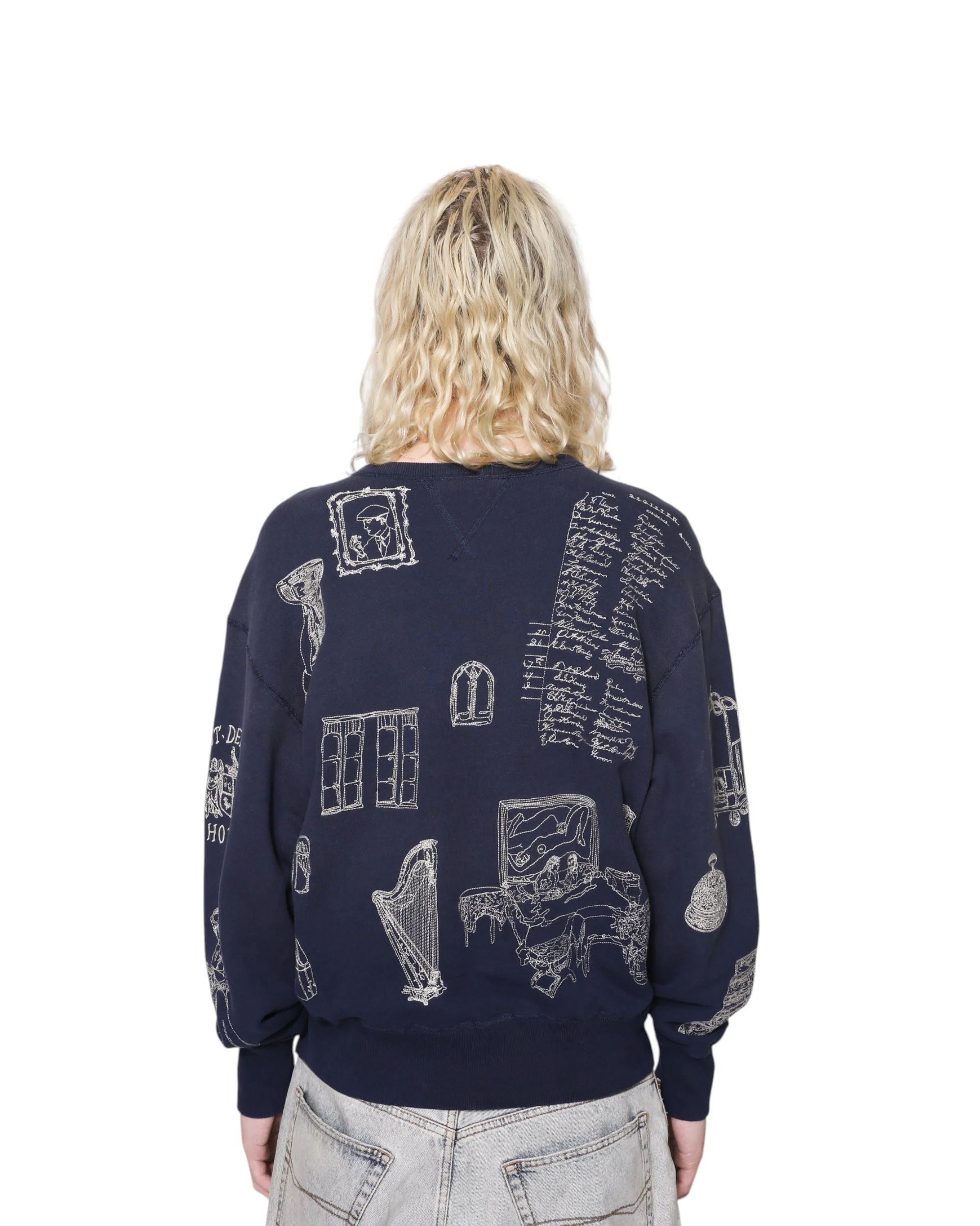 Hotel Crewneck - Navy - Image 5