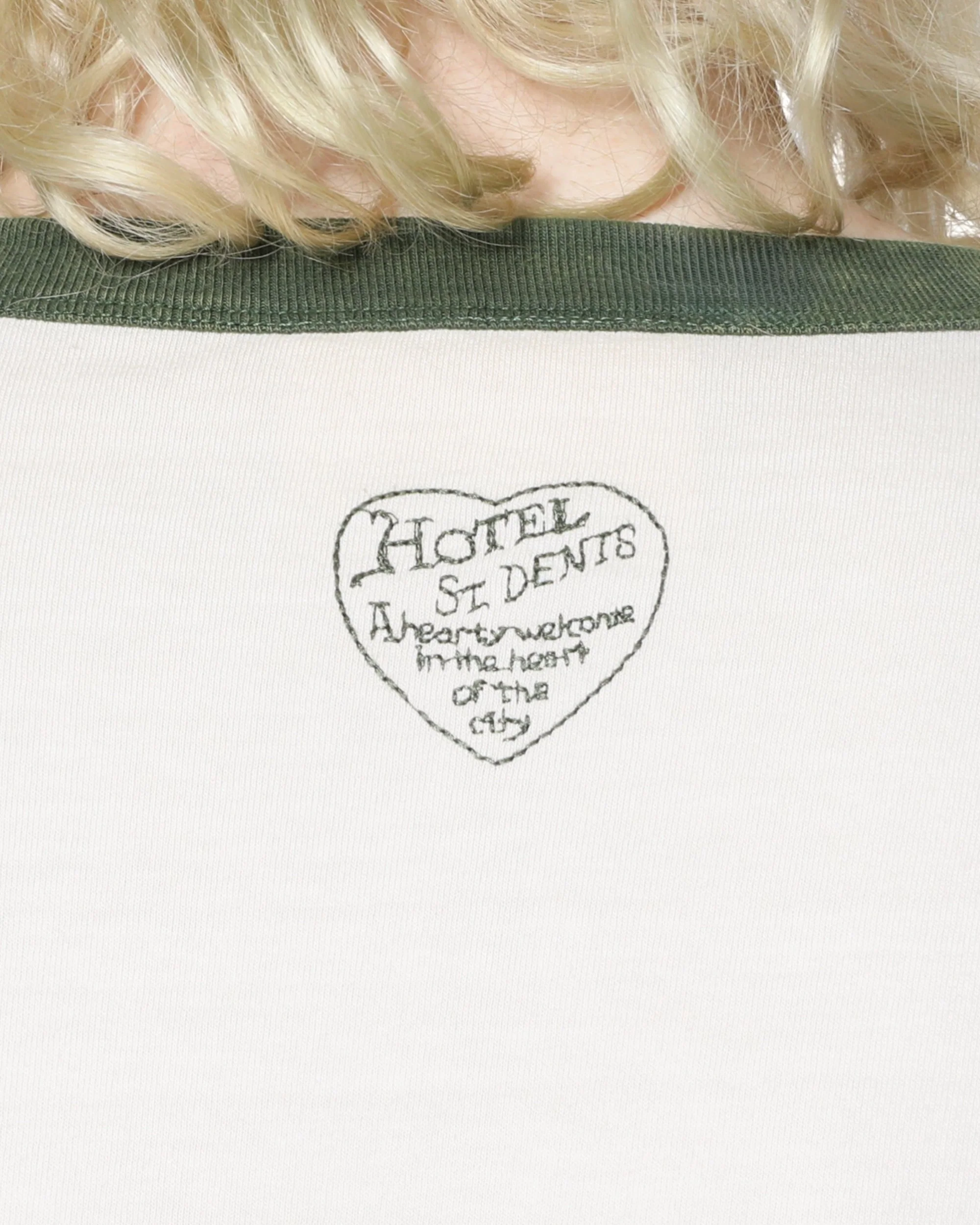 Hotel Tee - Green Ringer - Image 7