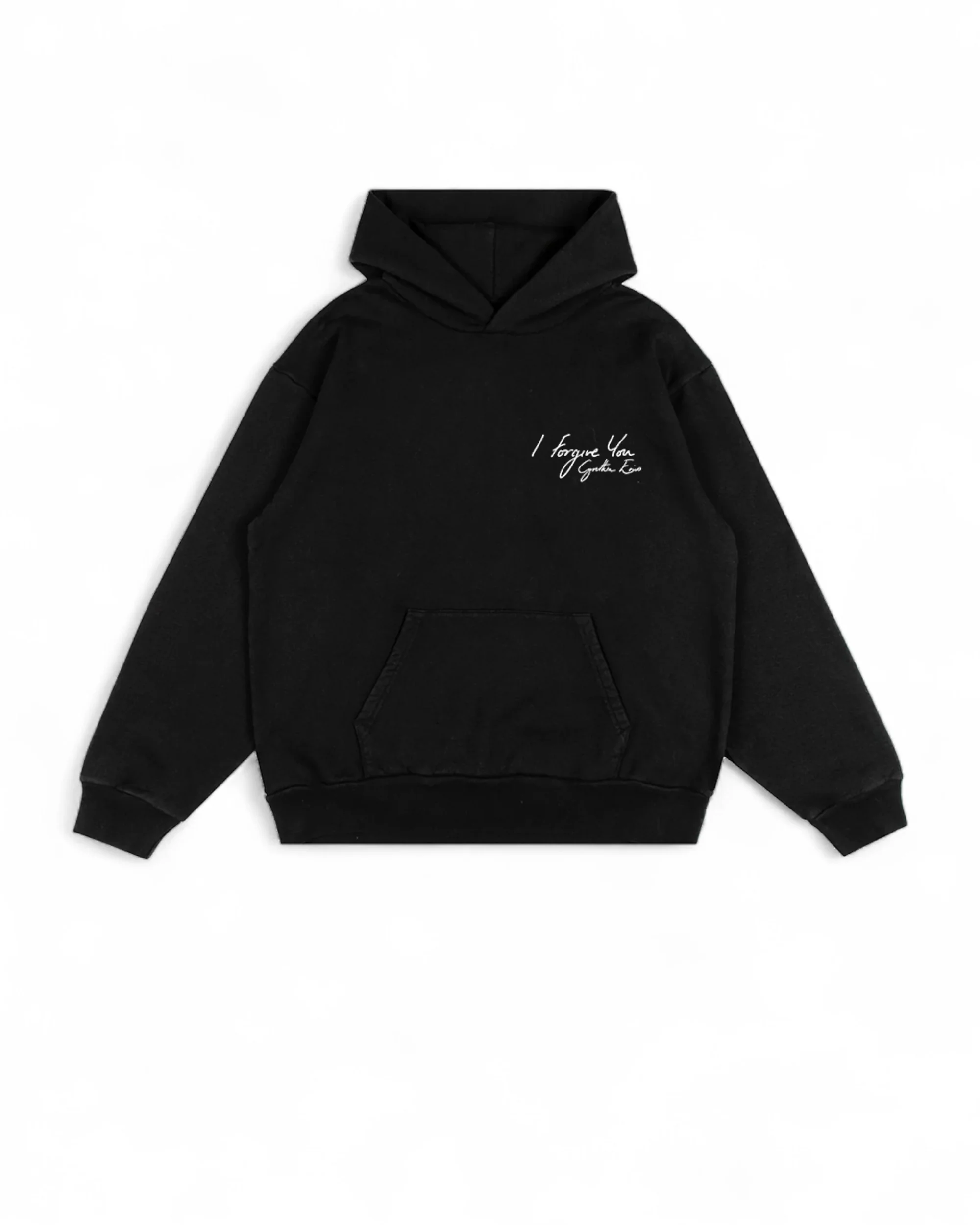 I Forgive You Script Black Hoodie