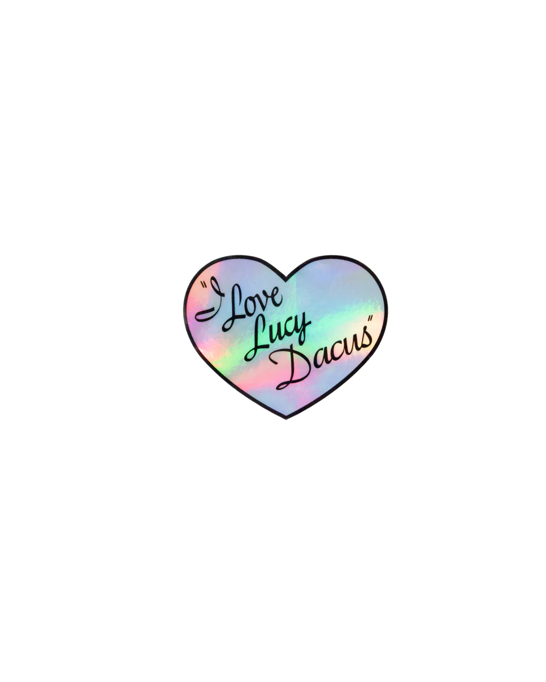 I Love Lucy Holographic Sticker
