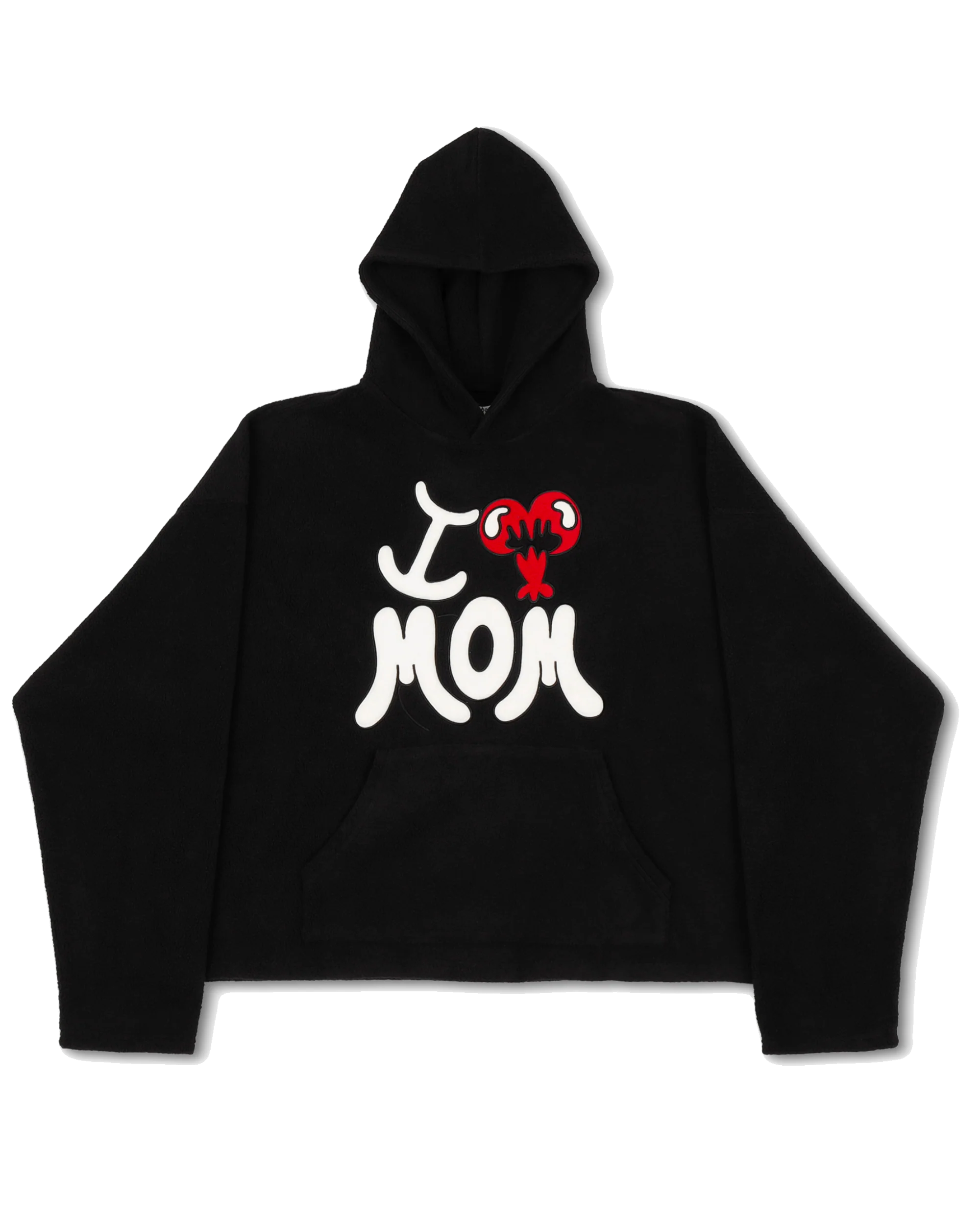 I LOVE MOM FLEECE HOODIE