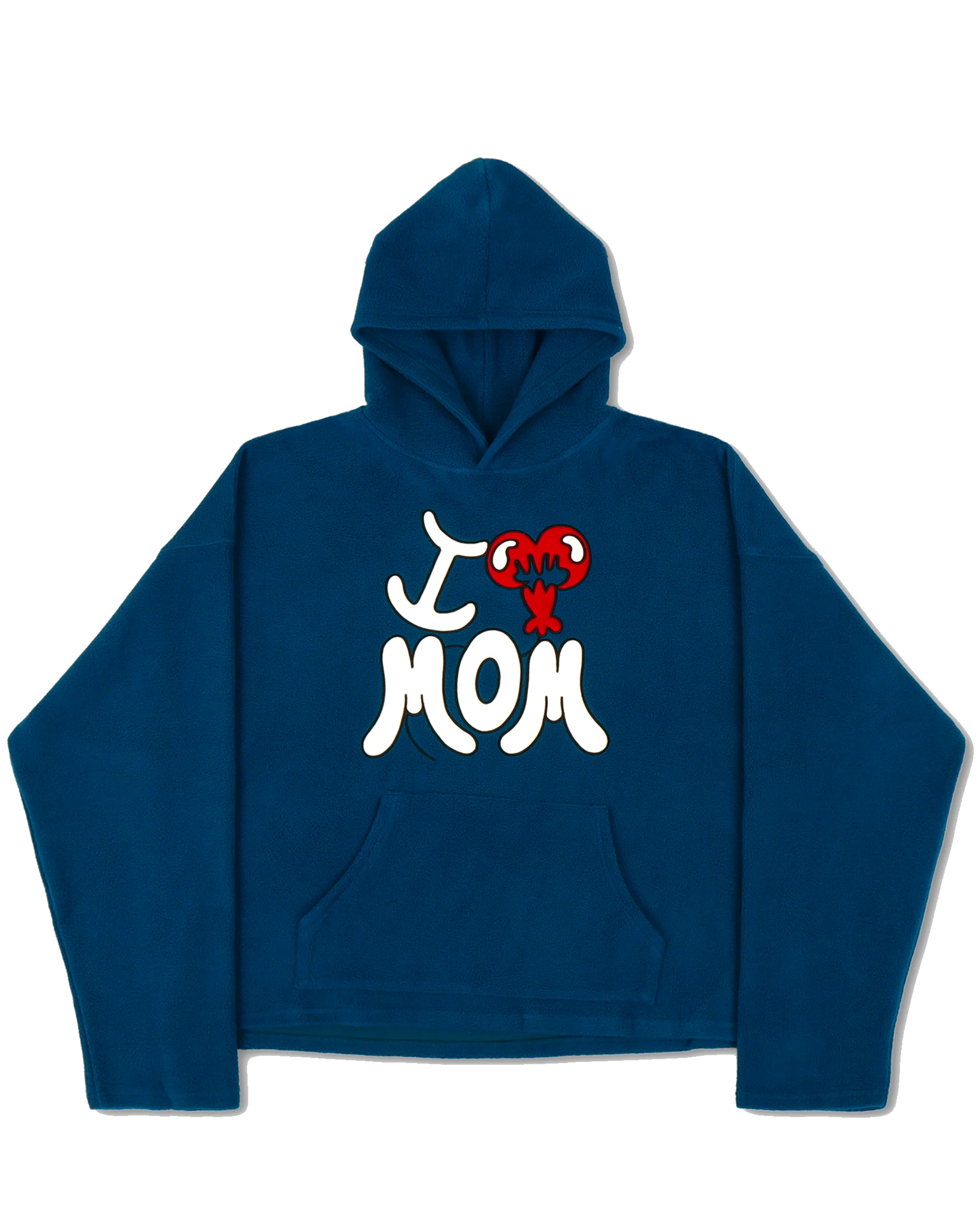 I LOVE MOM FLEECE HOODIE - Image 3