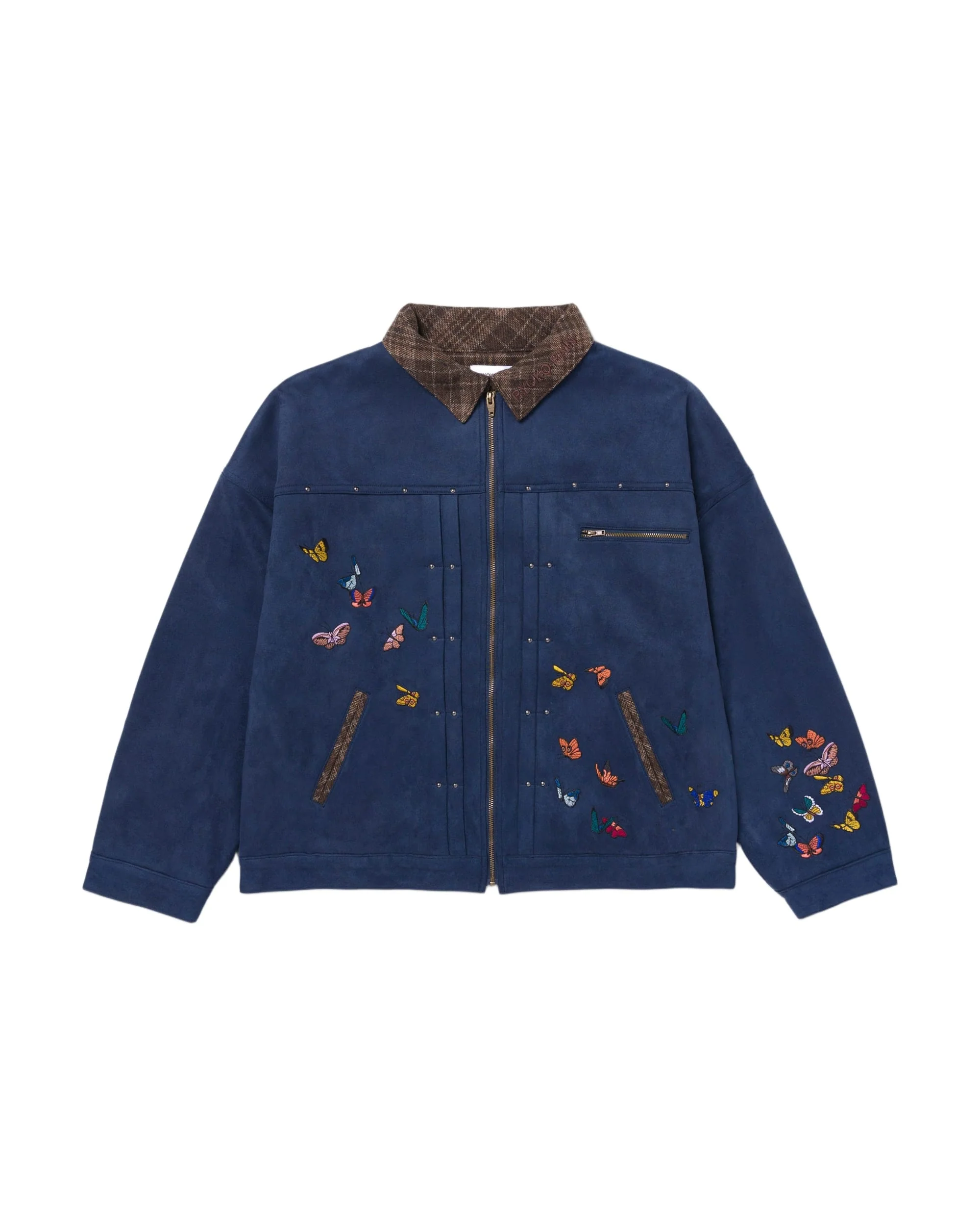 INDIGO SUEDE FLIGHT WORK JACKET