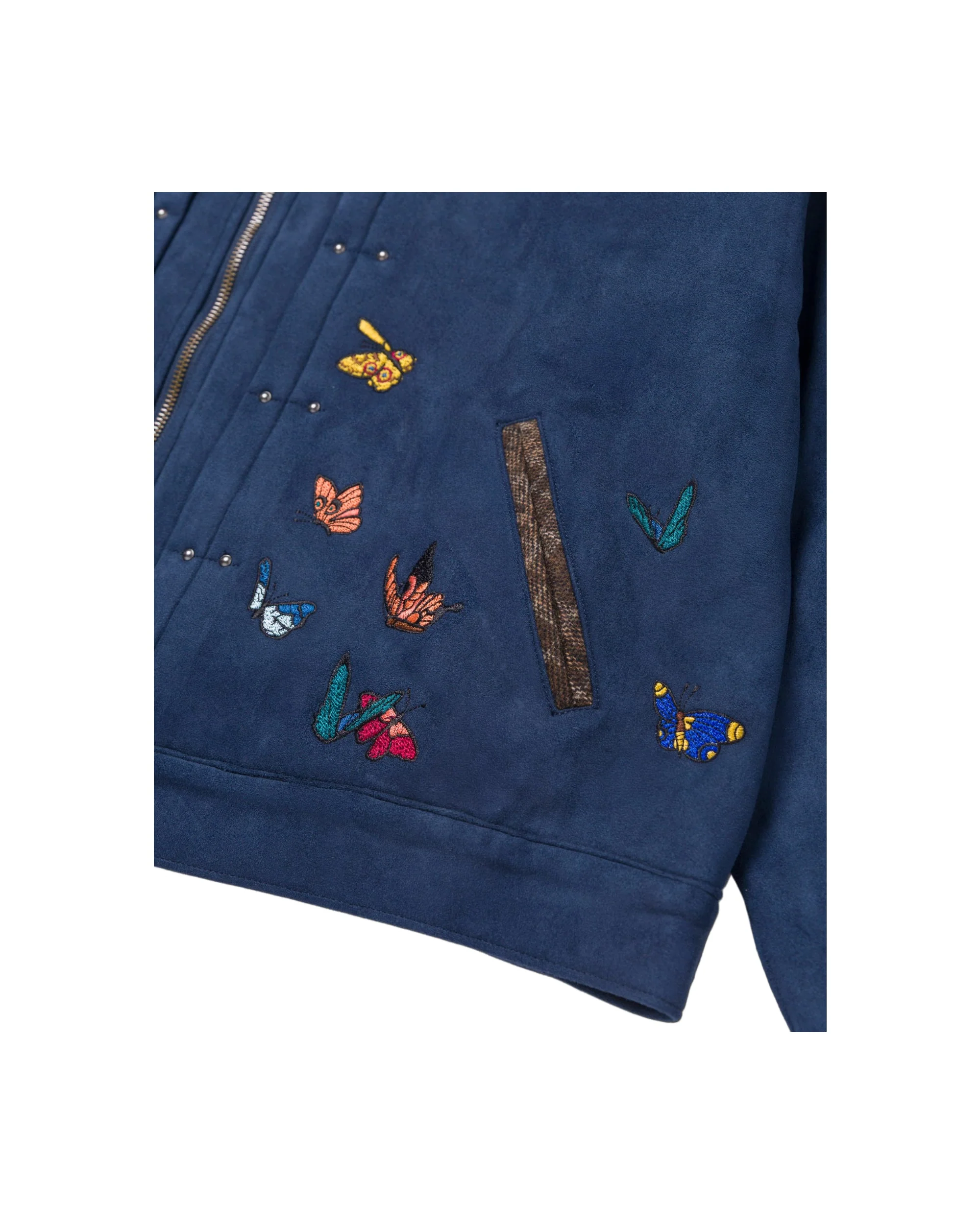 INDIGO SUEDE FLIGHT WORK JACKET - Image 5