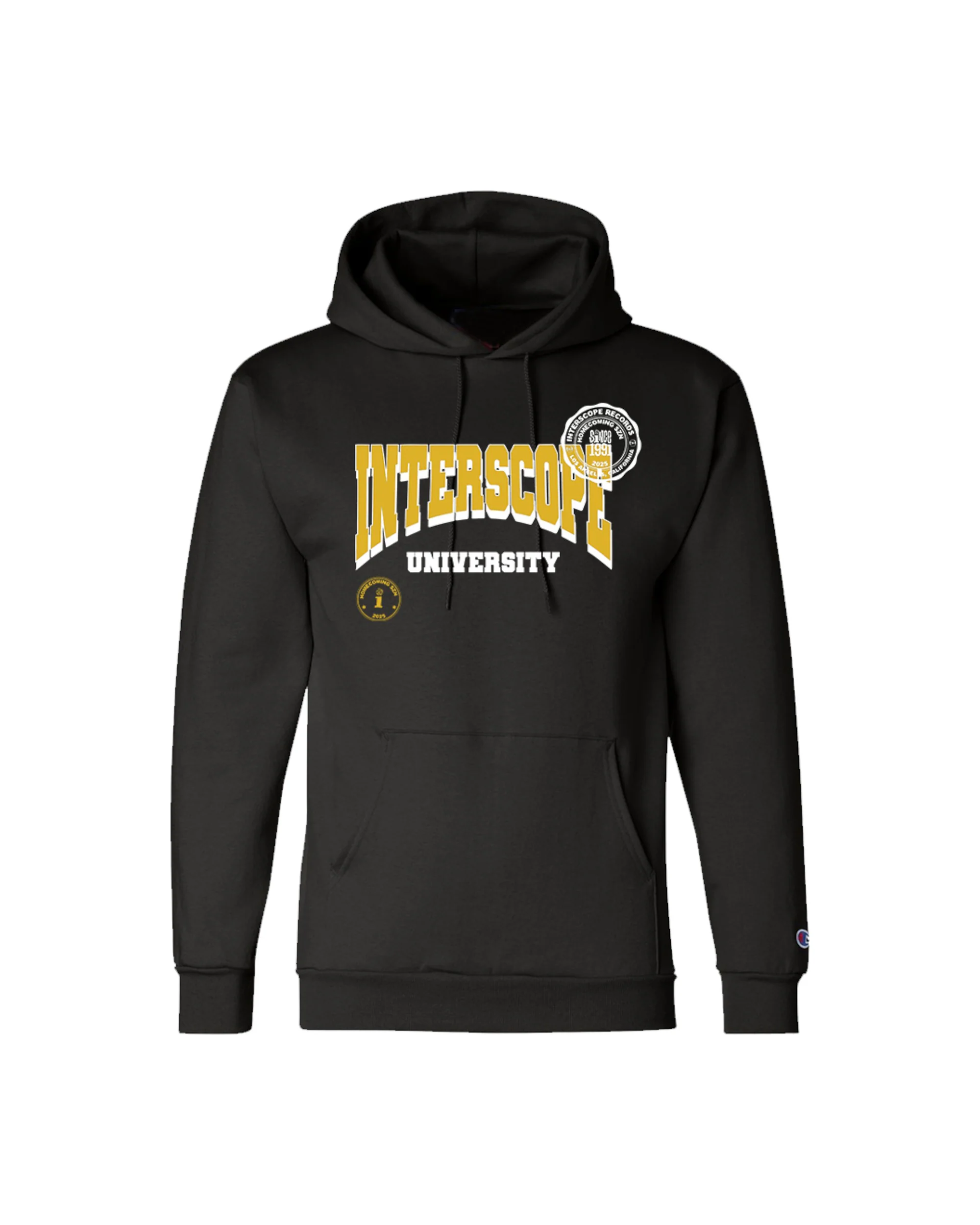 Interscope Black University Hoodie