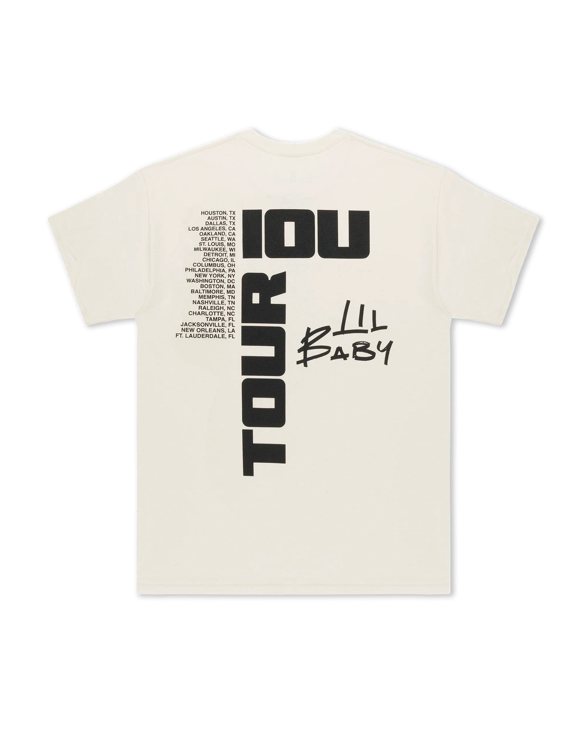 IOU TOUR DICE TEE (CREAM) - Image 2