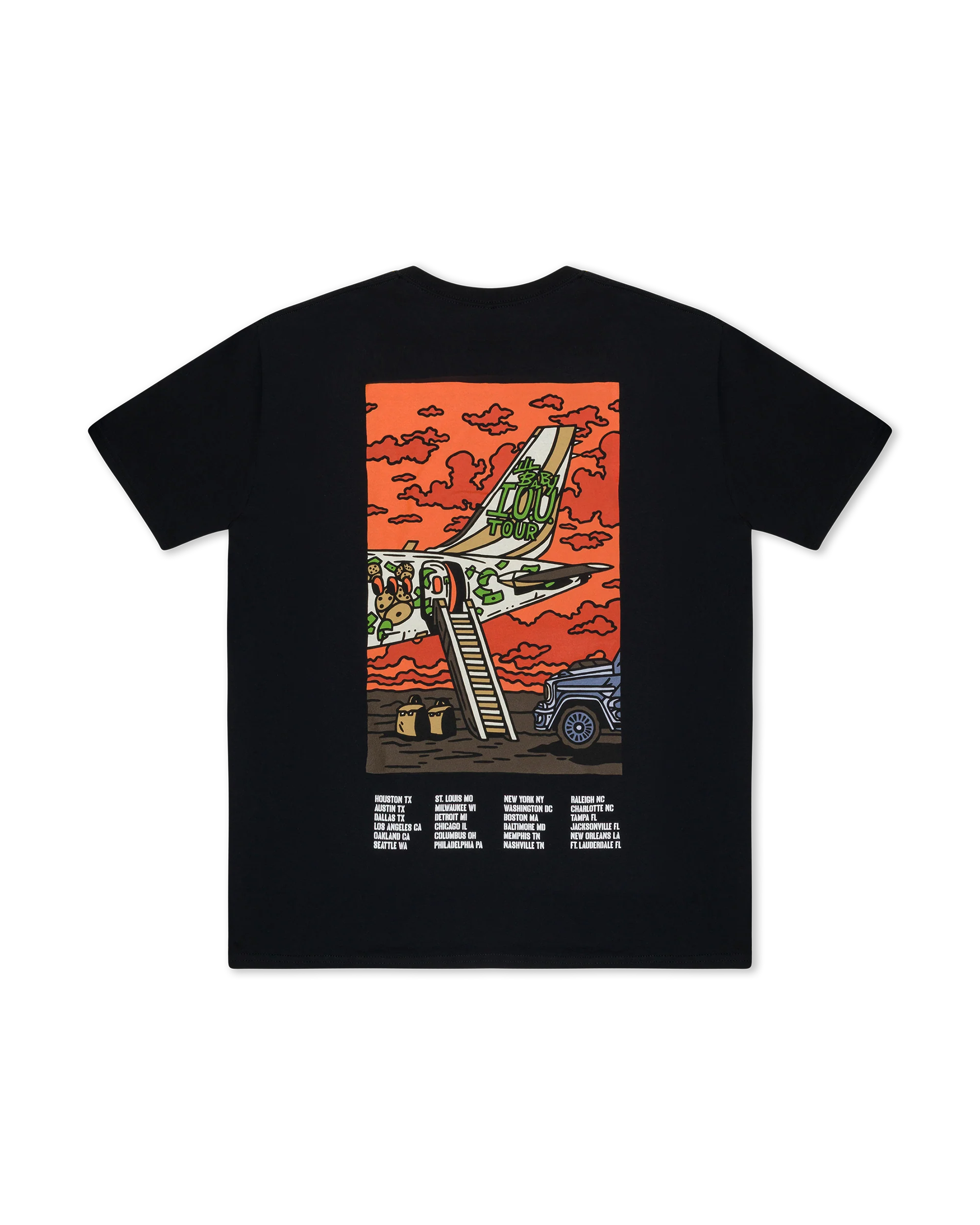 IOU TOUR FLYING TEE (BLACK) - Image 2