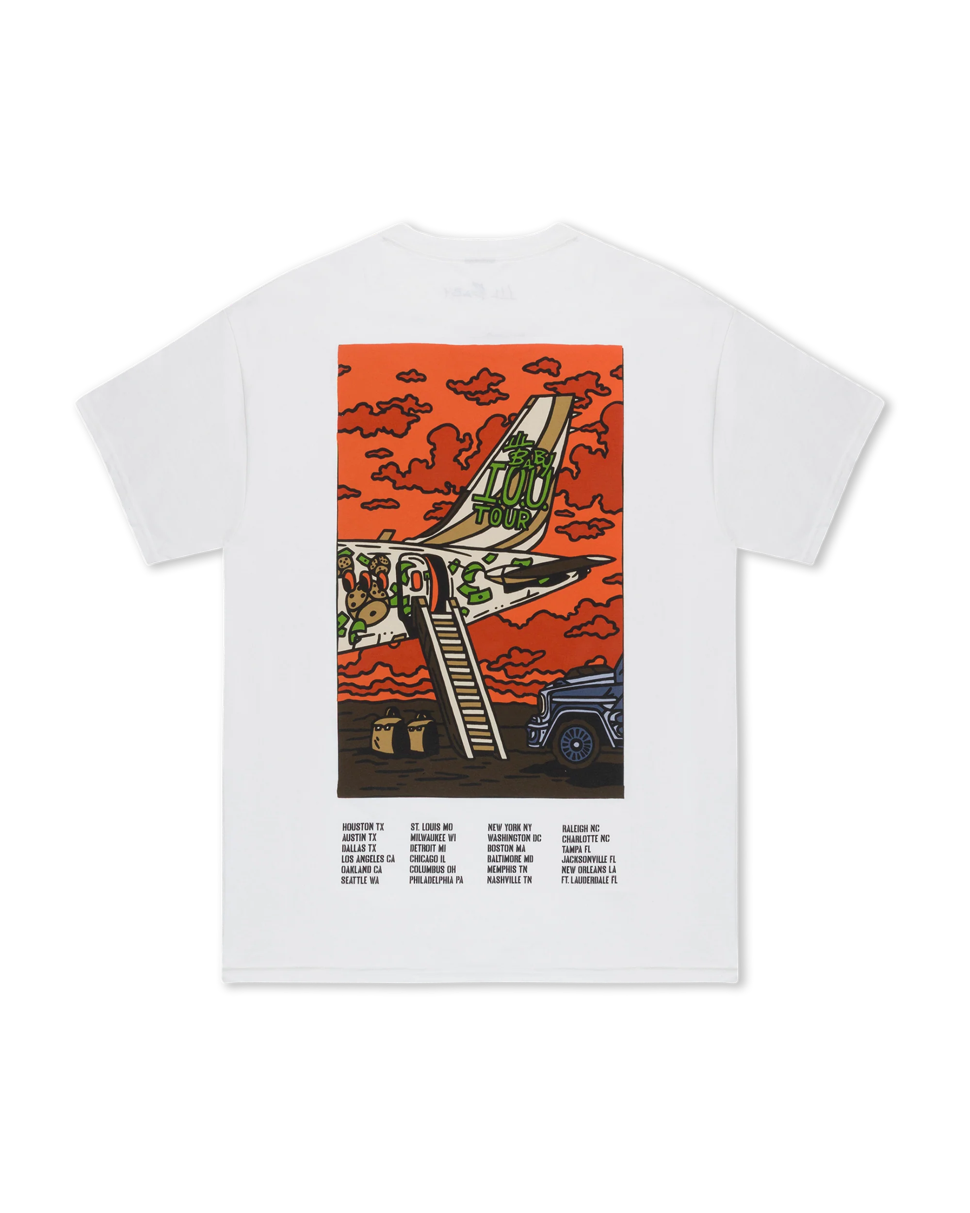 IOU TOUR FLYING TEE (WHITE) - Image 2