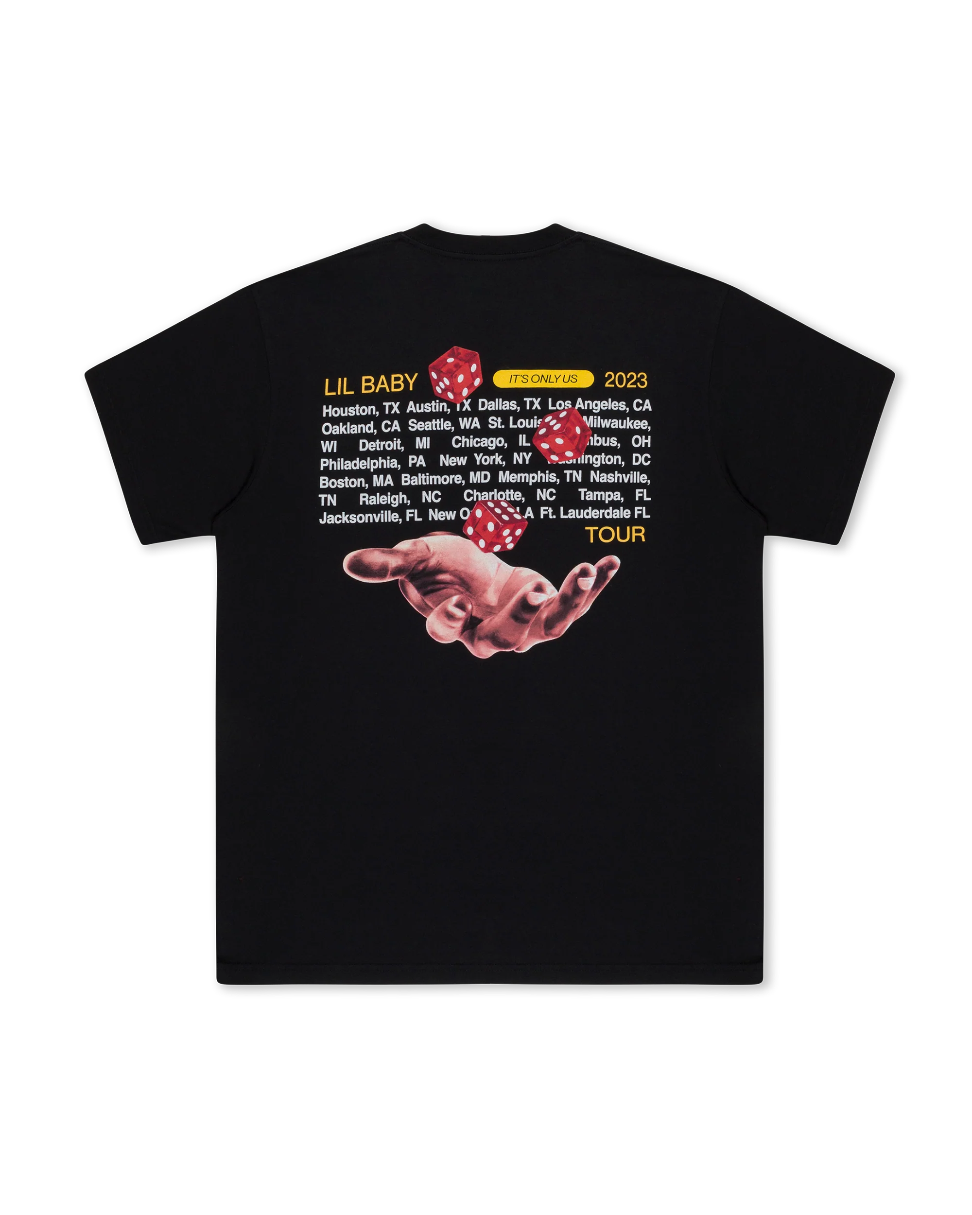 IOU TOUR HAND TEE (BLACK) - Image 2