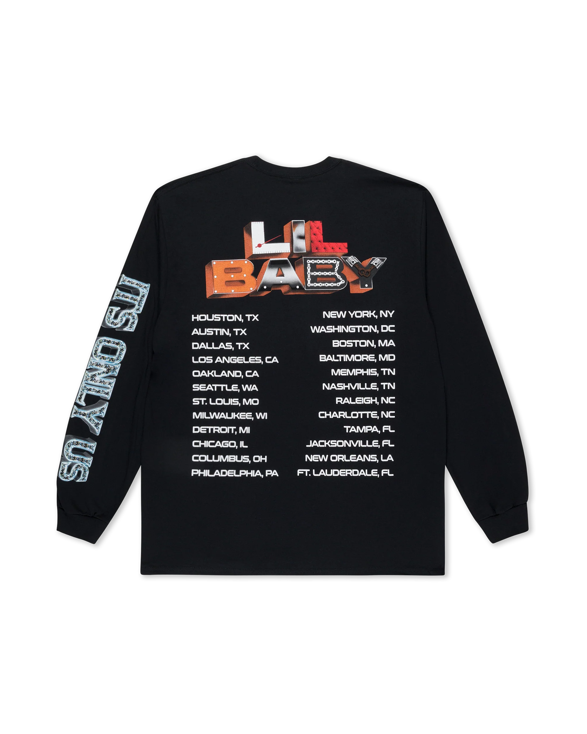 IOU TOUR MECHANICAL LONGSLEEVE (BLACK) - Image 2