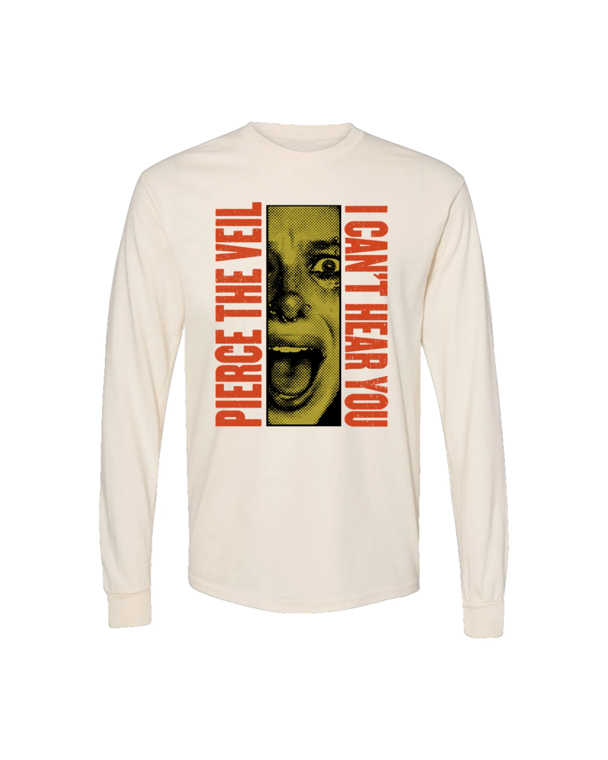 Ivory Screamblocks Longsleeve T-Shirt