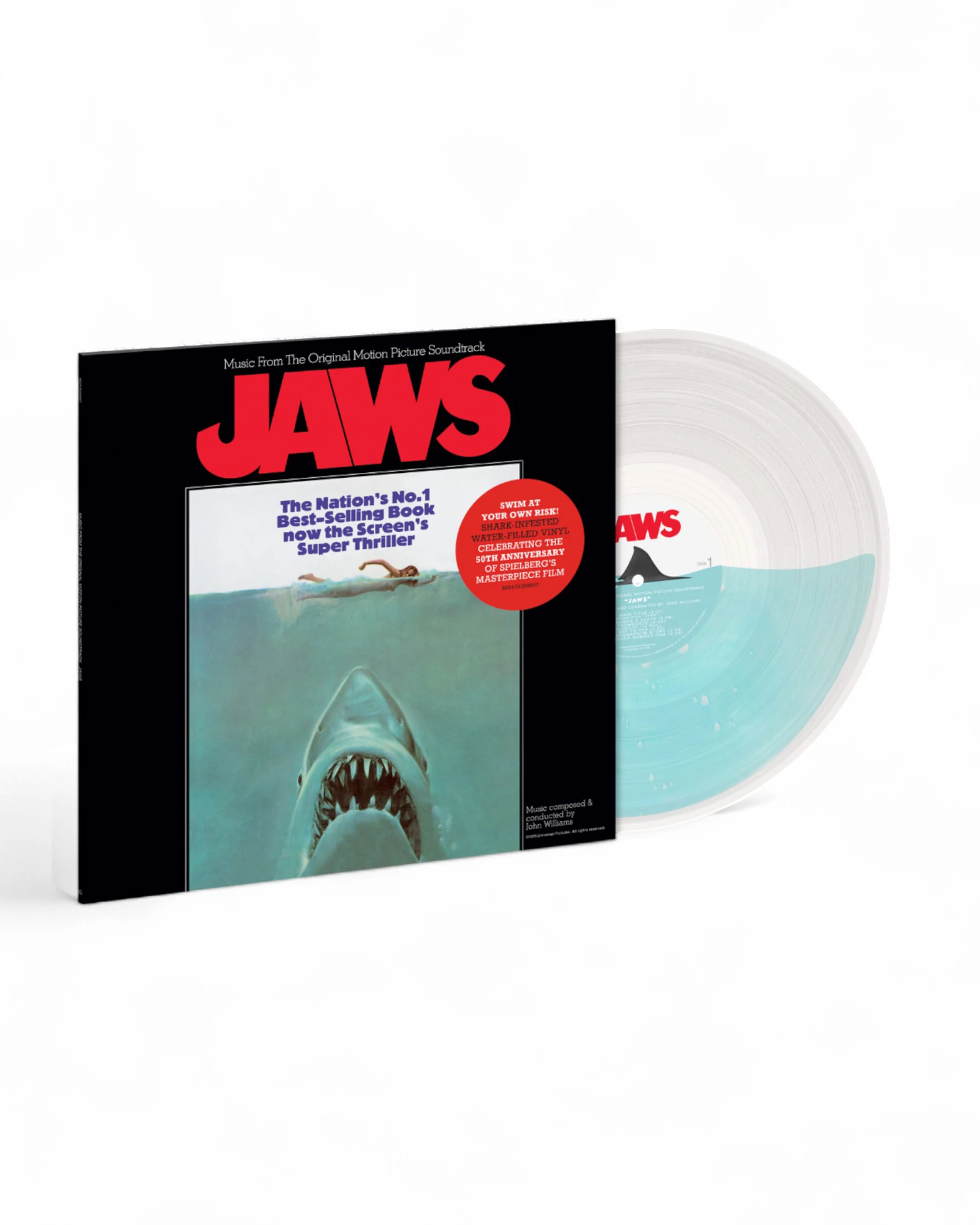 Jaws (Music From The Original Motion Picture Soundtrack) - Shark-Infested Water-Filled LP