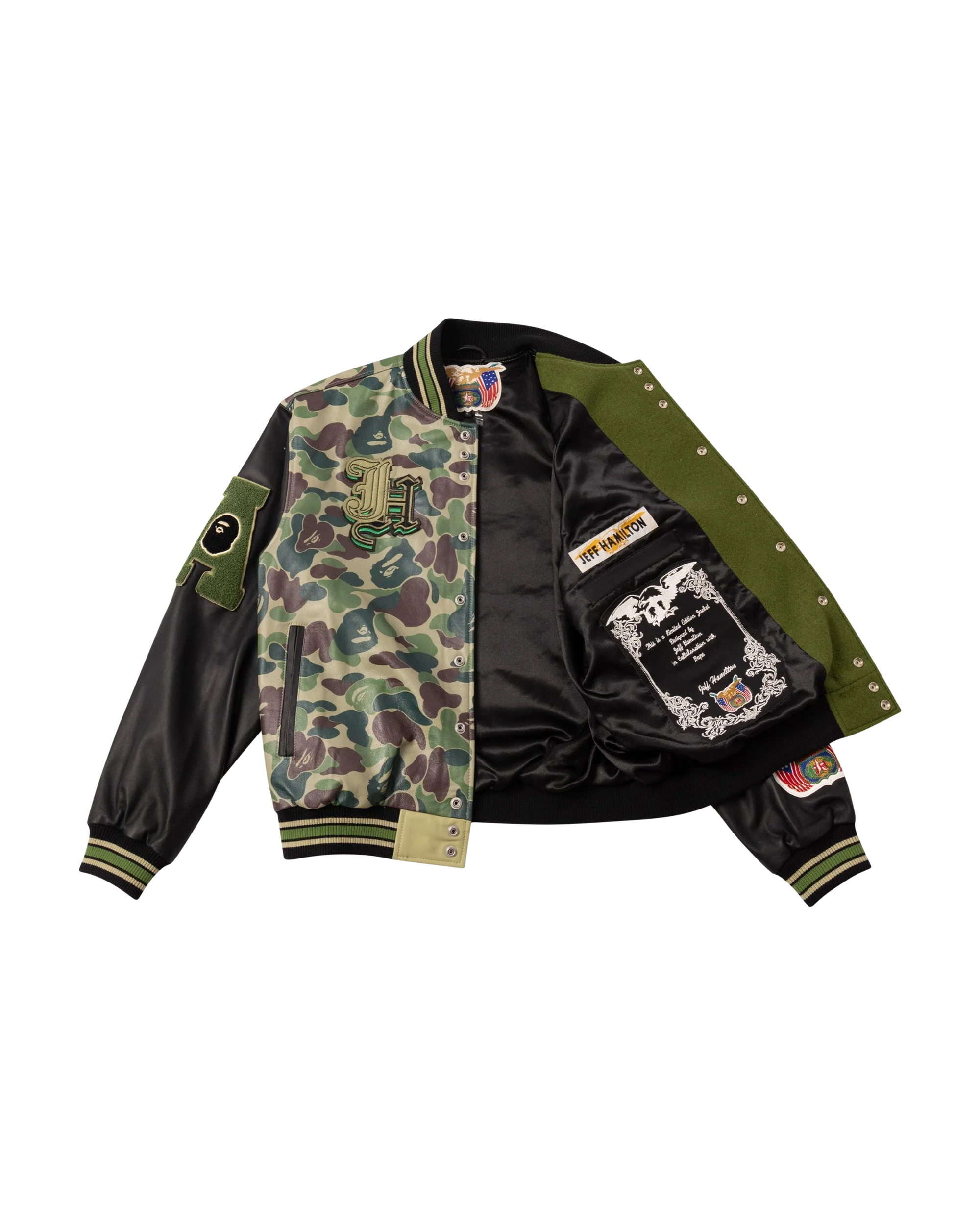 Jeff Hamilton x BAPE Full Leather Jacket - Image 3
