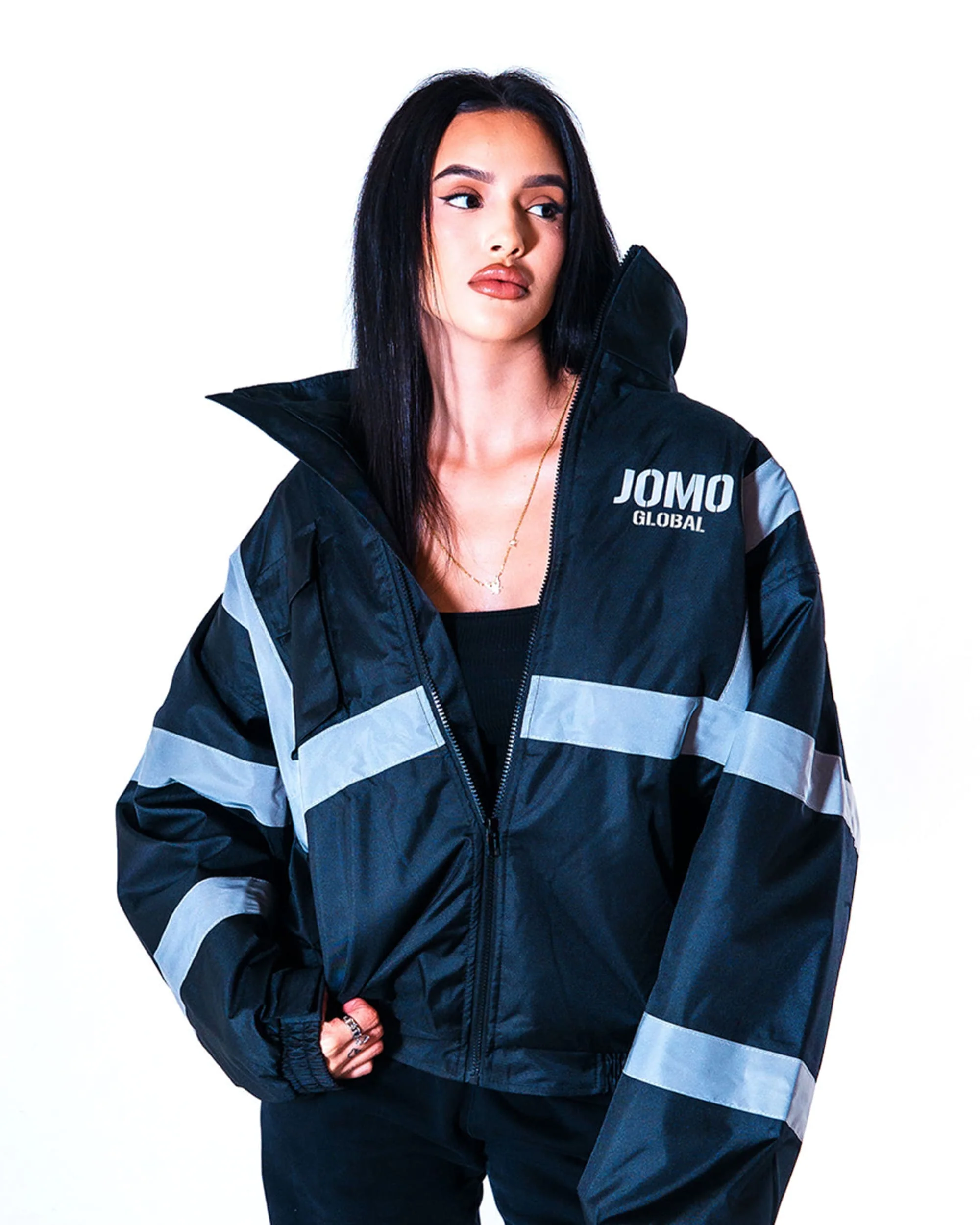 JOMO GLOBAL HIGH VISIBILITY JACKET + LIMITED GAS TRADING CARD SET / BLACK / STAFF - Image 12