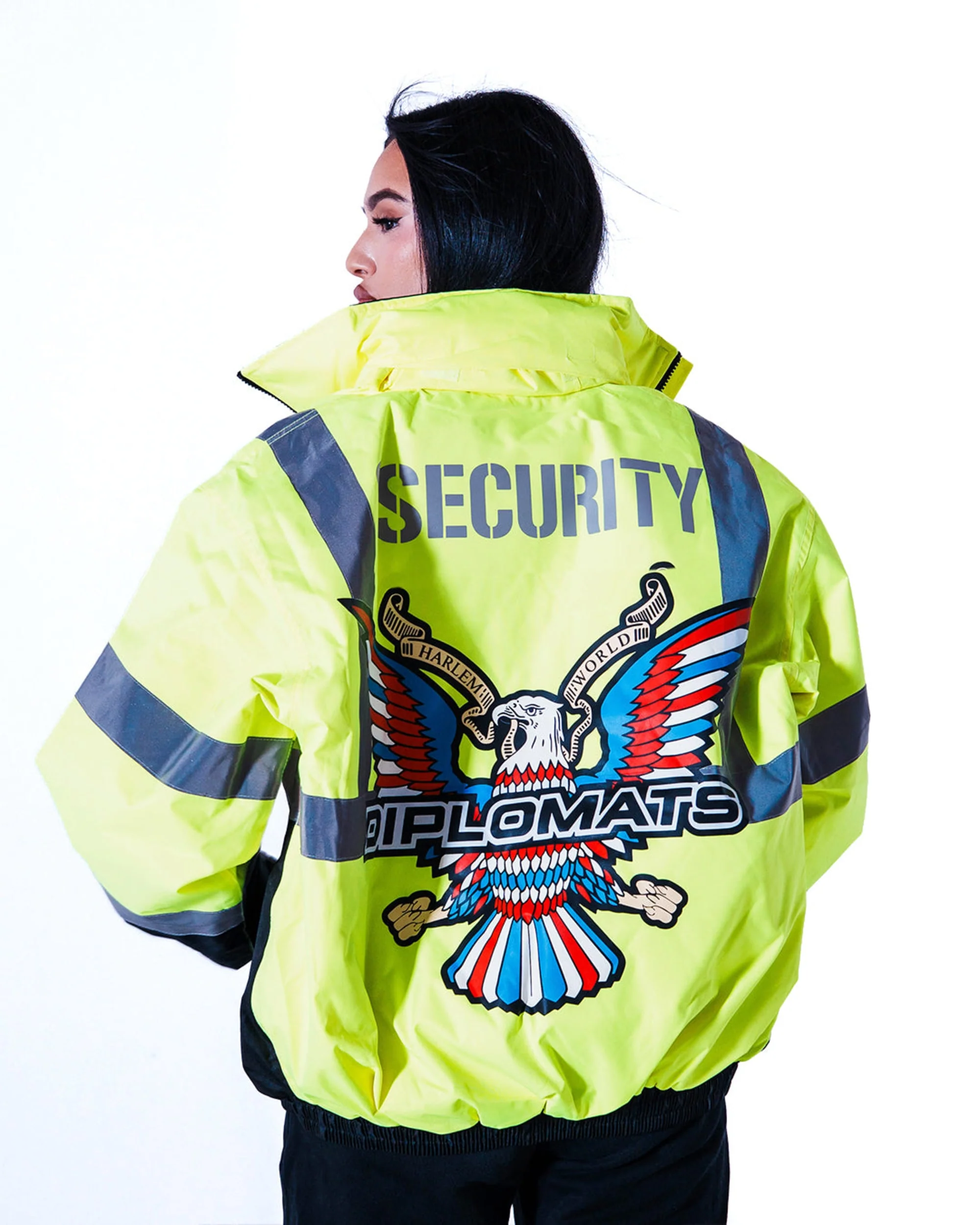 JOMO GLOBAL HIGH VISIBILITY JACKET + LIMITED GAS TRADING CARD SET / YELLOW / SECURITY
