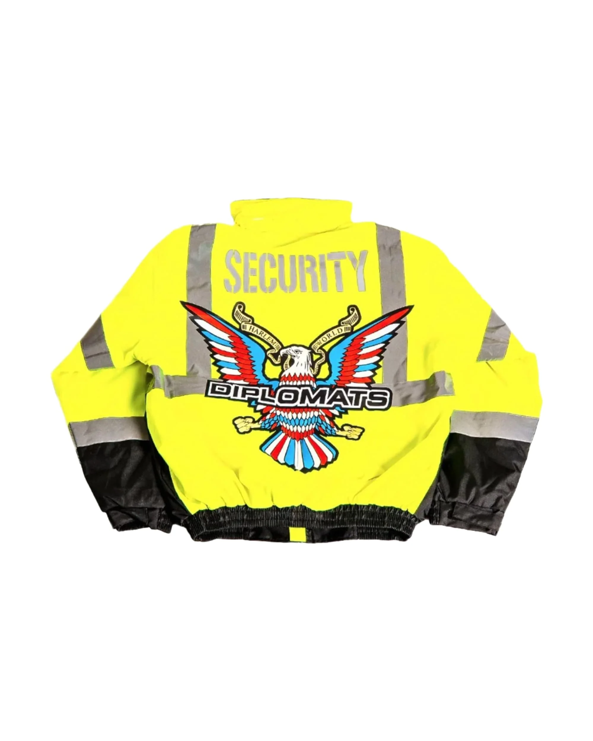 JOMO GLOBAL HIGH VISIBILITY JACKET + LIMITED GAS TRADING CARD SET / YELLOW / SECURITY - Image 11