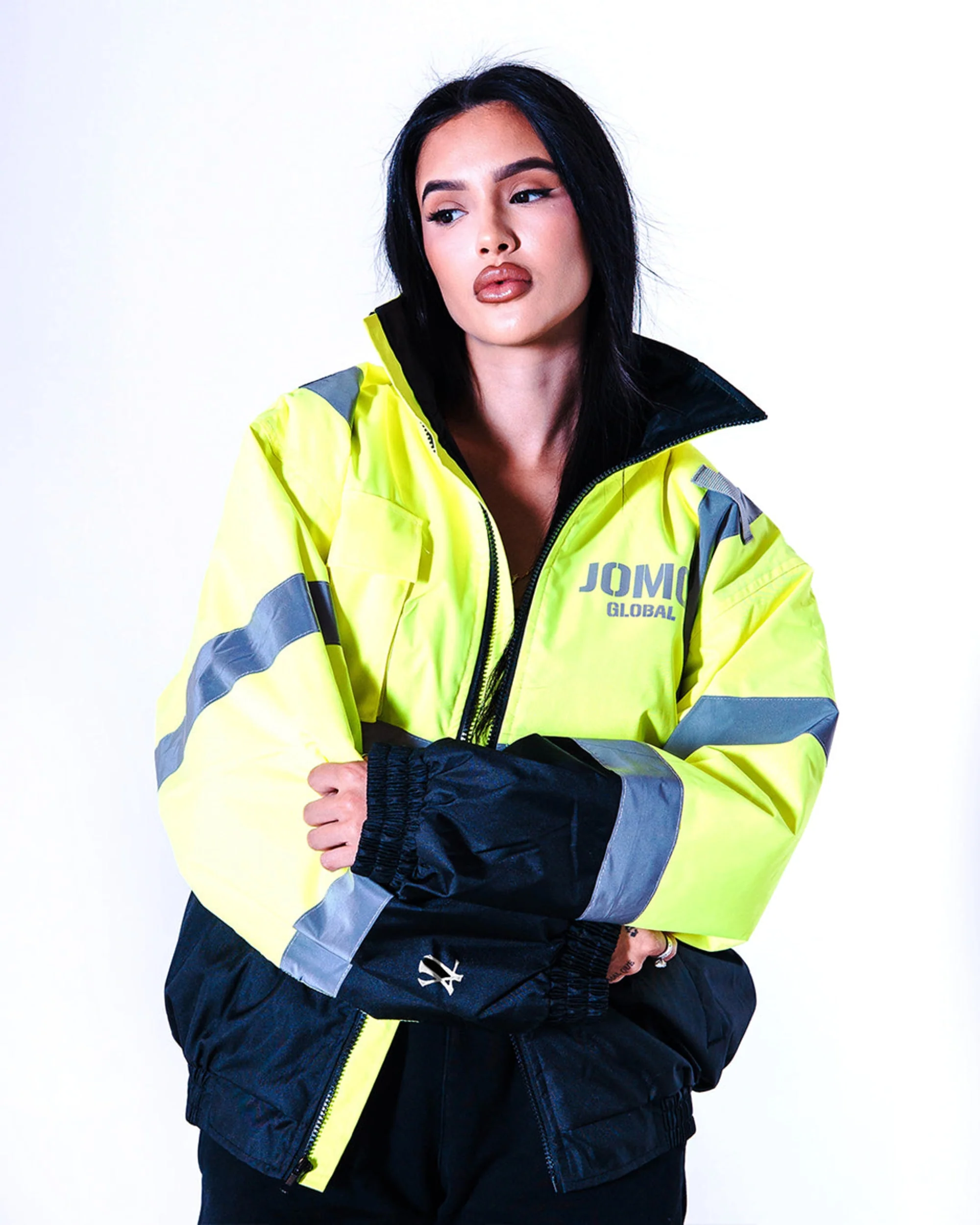 JOMO GLOBAL HIGH VISIBILITY JACKET + LIMITED GAS TRADING CARD SET / YELLOW / SECURITY - Image 12