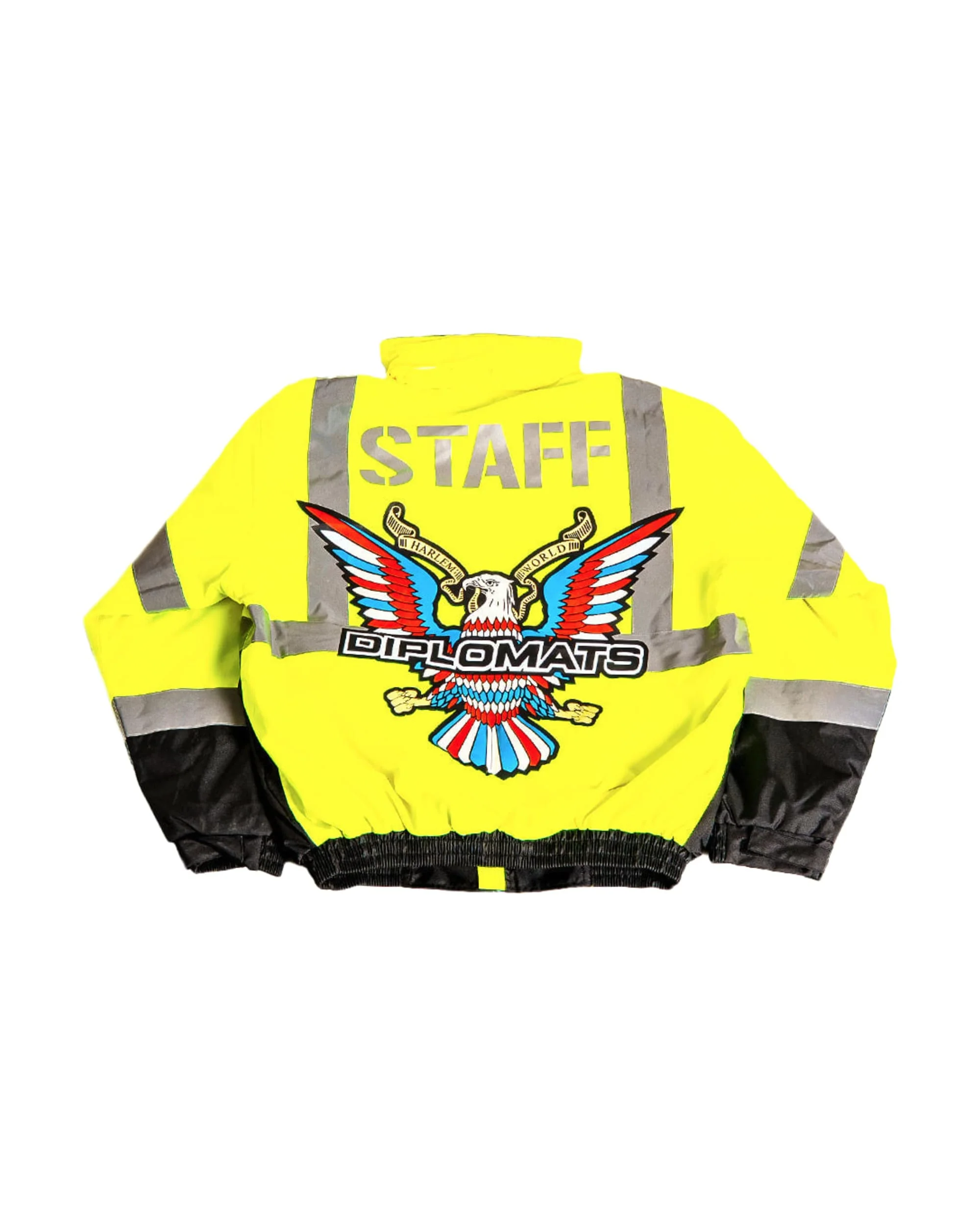 JOMO GLOBAL HIGH VISIBILITY JACKET + LIMITED GAS TRADING CARD SET / YELLOW / STAFF. - Image 11