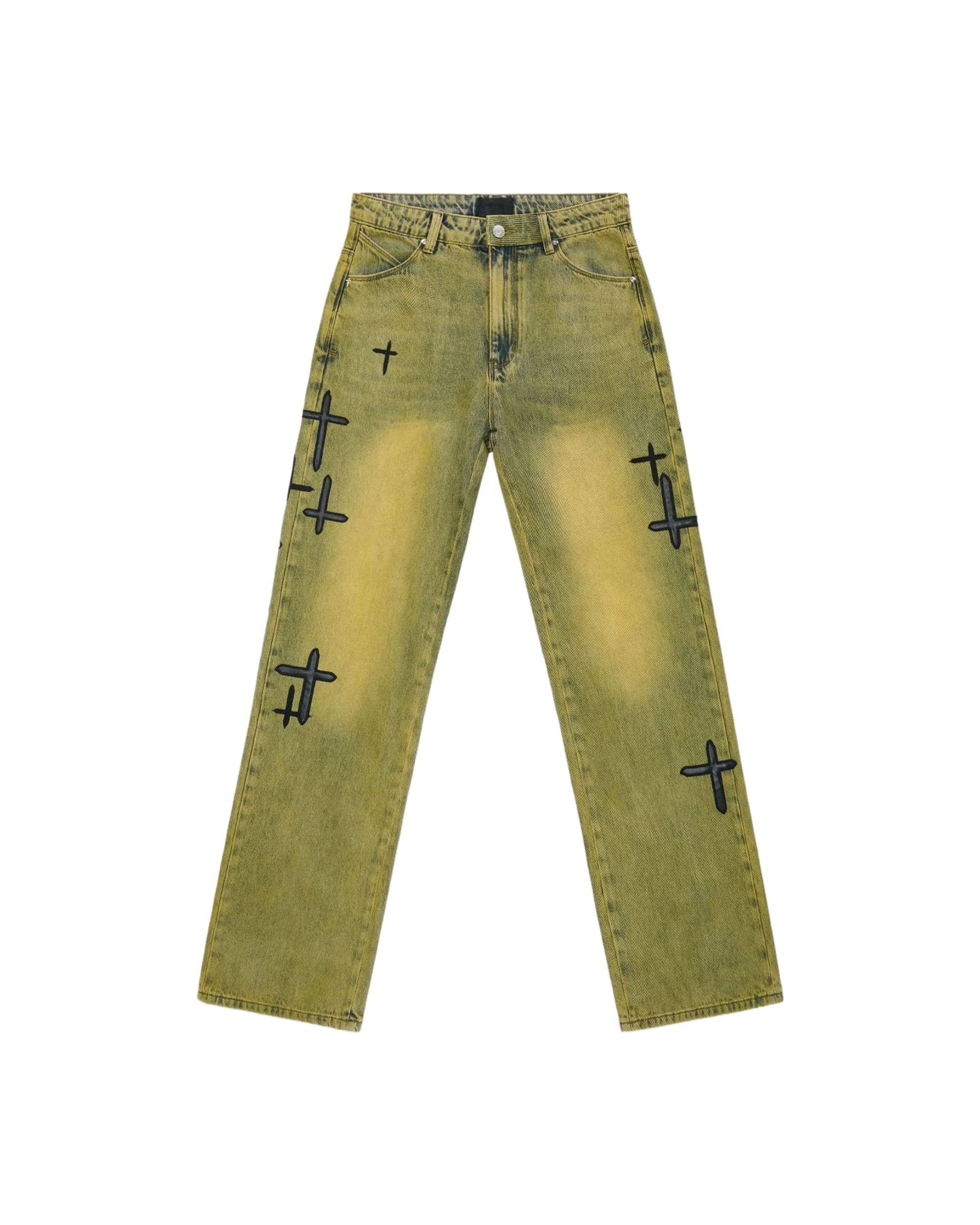 JONAS STRAIGHT LEG JEAN | SAGE TINT CROSS PATCH