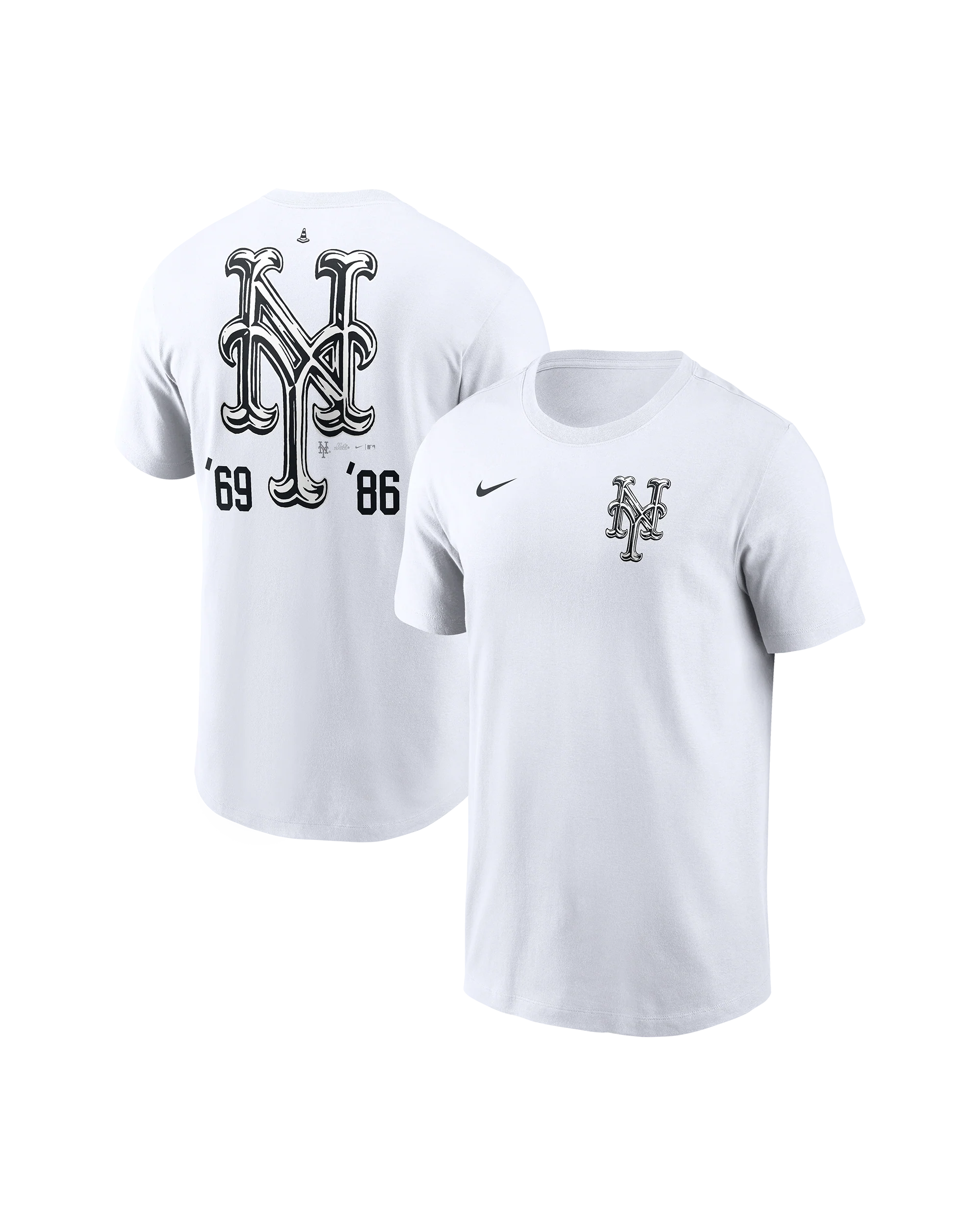 Joshua Vides x NIKE x Mets Tee - White - Image 3