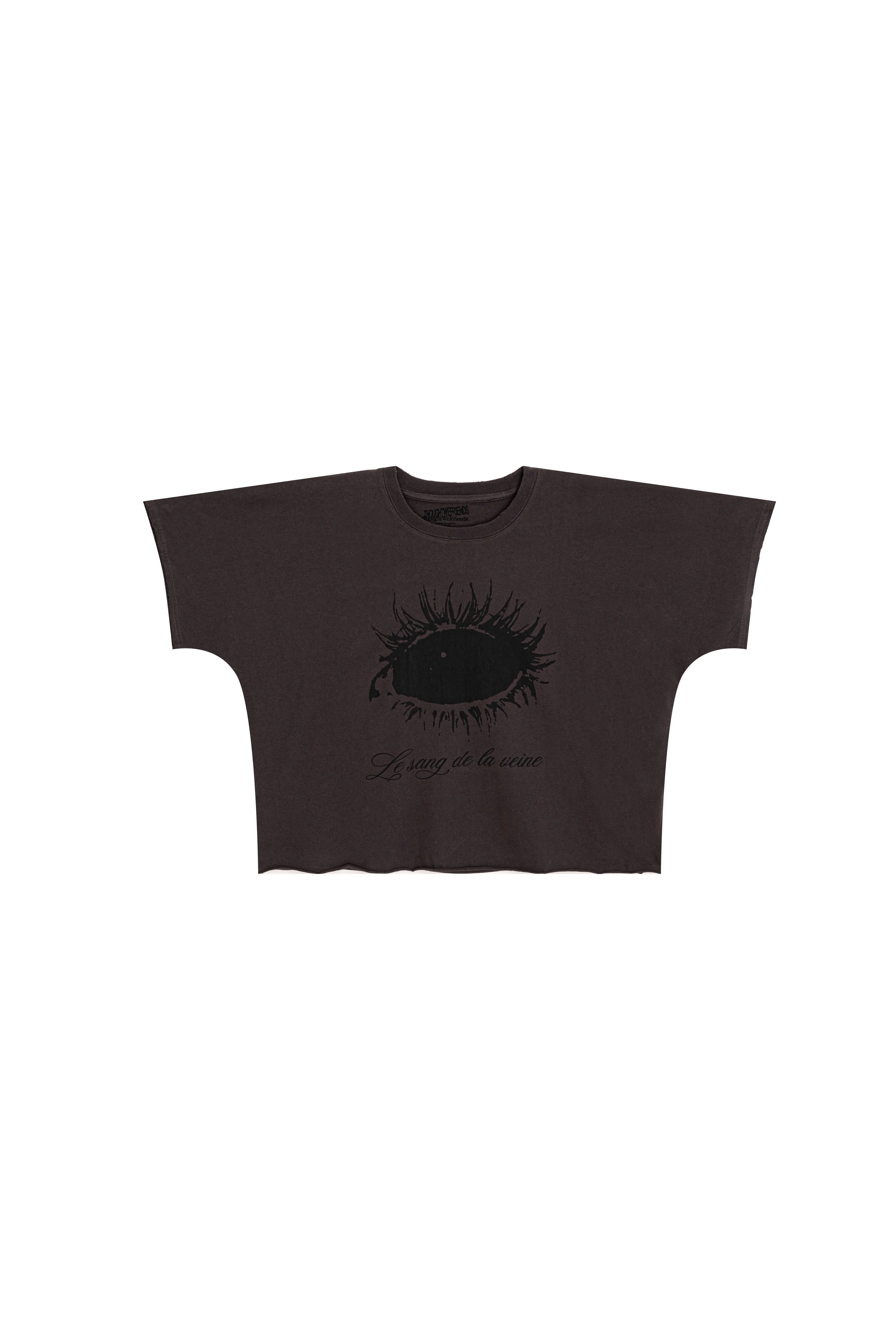 Julien Eye Loose T-shirt in Dark Grey - Image 4